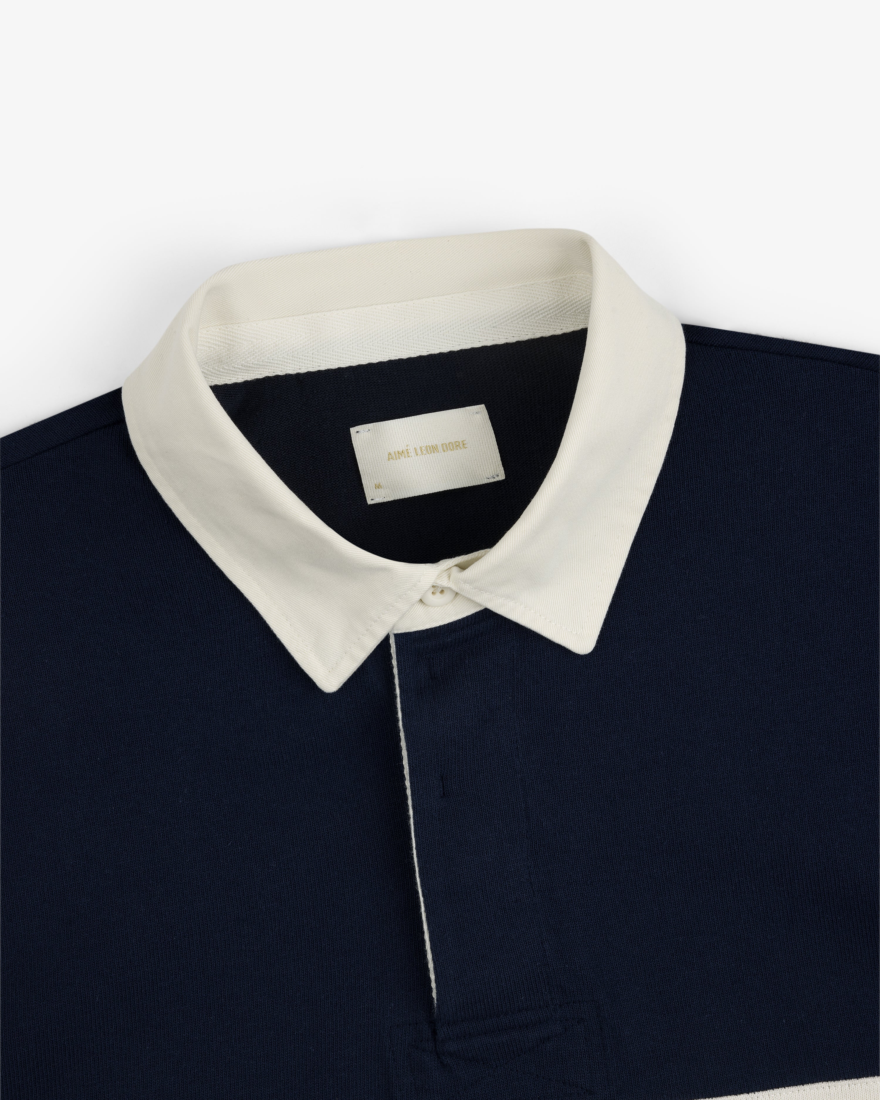 aim-leon-dore-script-paneled-rugby-navy-regular-fit image 4