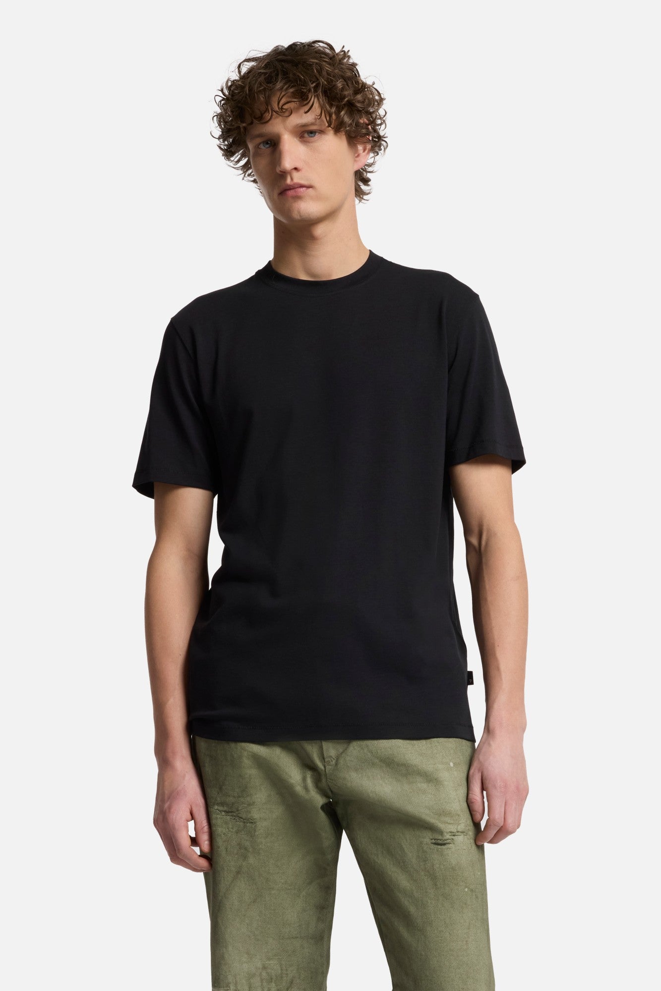 7-for-all-mankind-lyocell-crewneck-t-shirt-herren-schwarz image 3