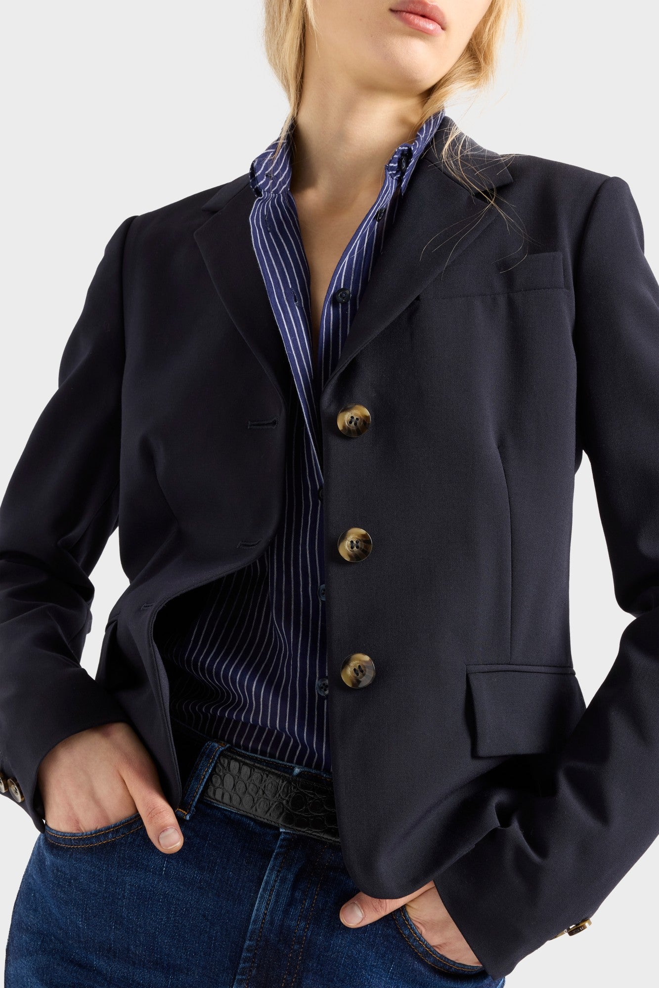 7-for-all-mankind-oversize-button-down-hemd-navy-stripe image 4