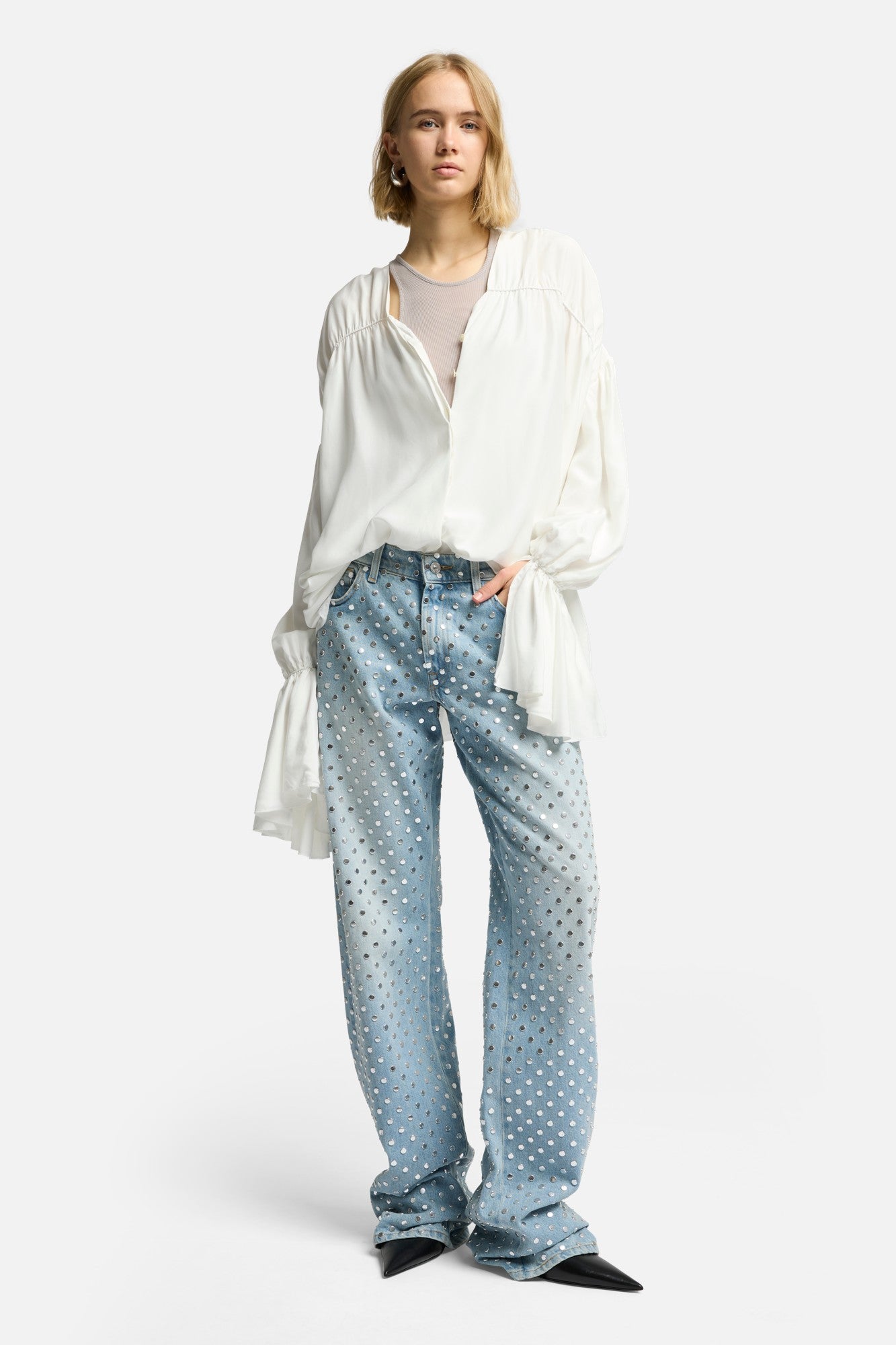 7-for-all-mankind-studded-straight-trouser-bleach-damen image 2