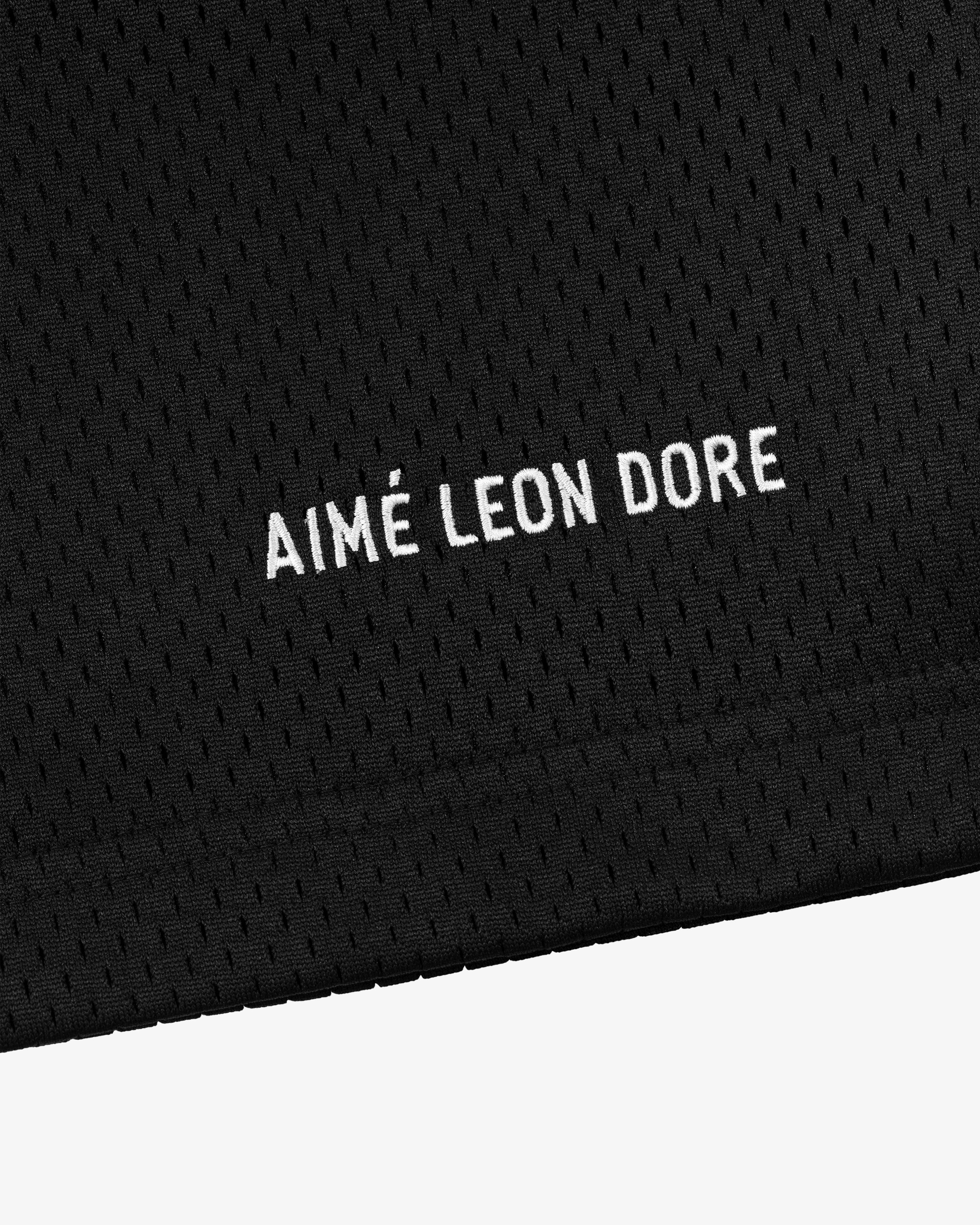 aim-leon-dore-logo-gym-short-mesh-shorts-schwarz image 4