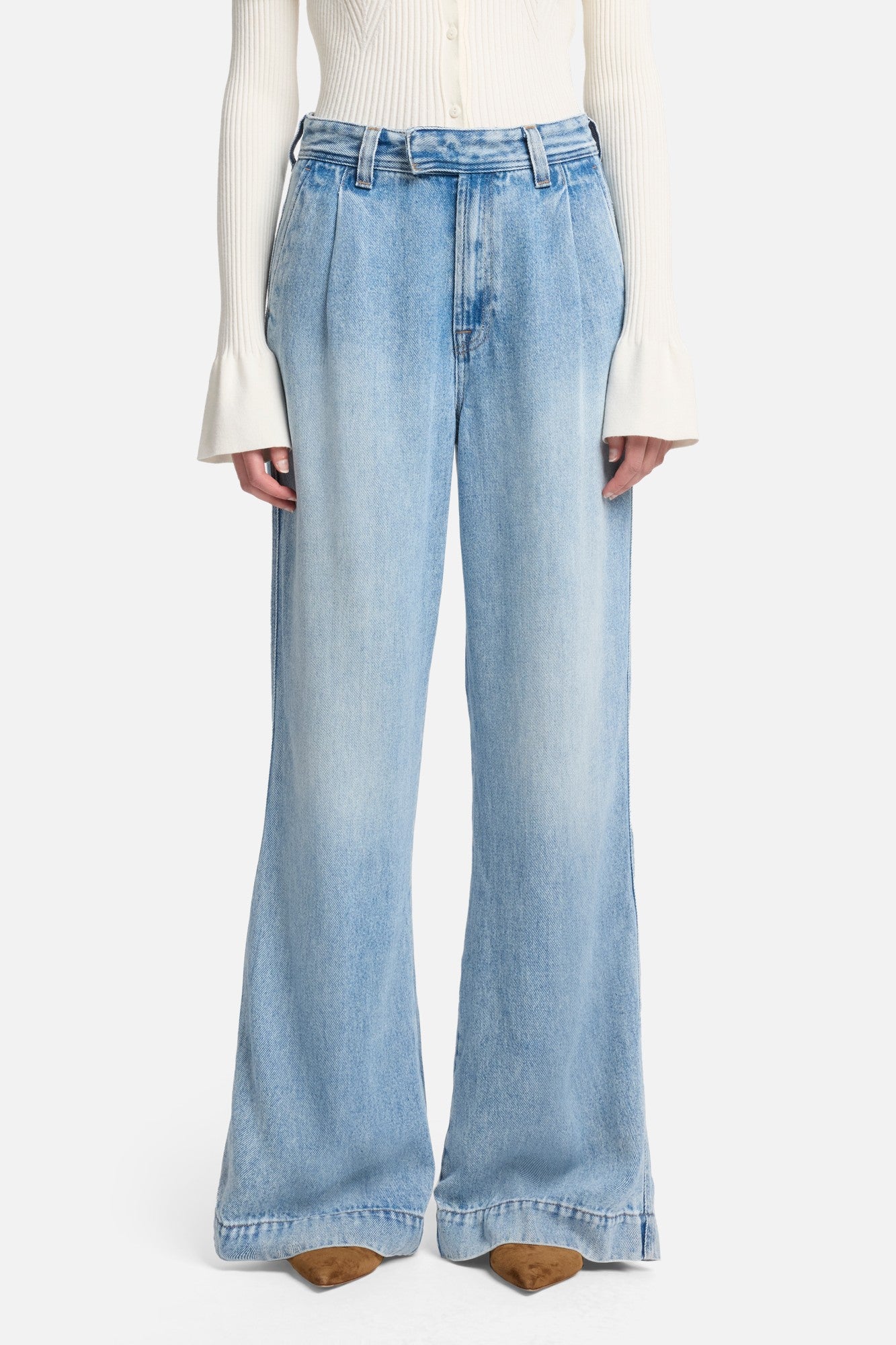 7-for-all-mankind-denim-lustre-pleated-trouser-abyss-damen image 3