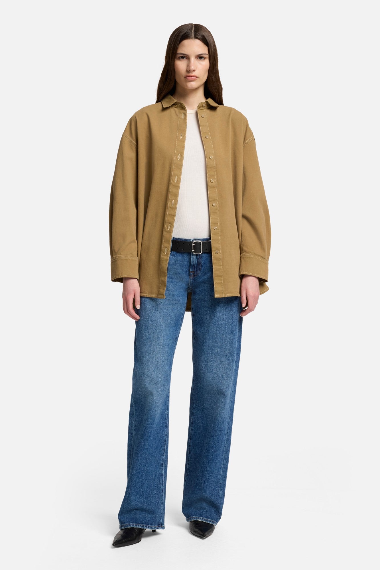 7-for-all-mankind-nina-relaxed-overshirt-comfort-twill-sand-storm-damen image 2