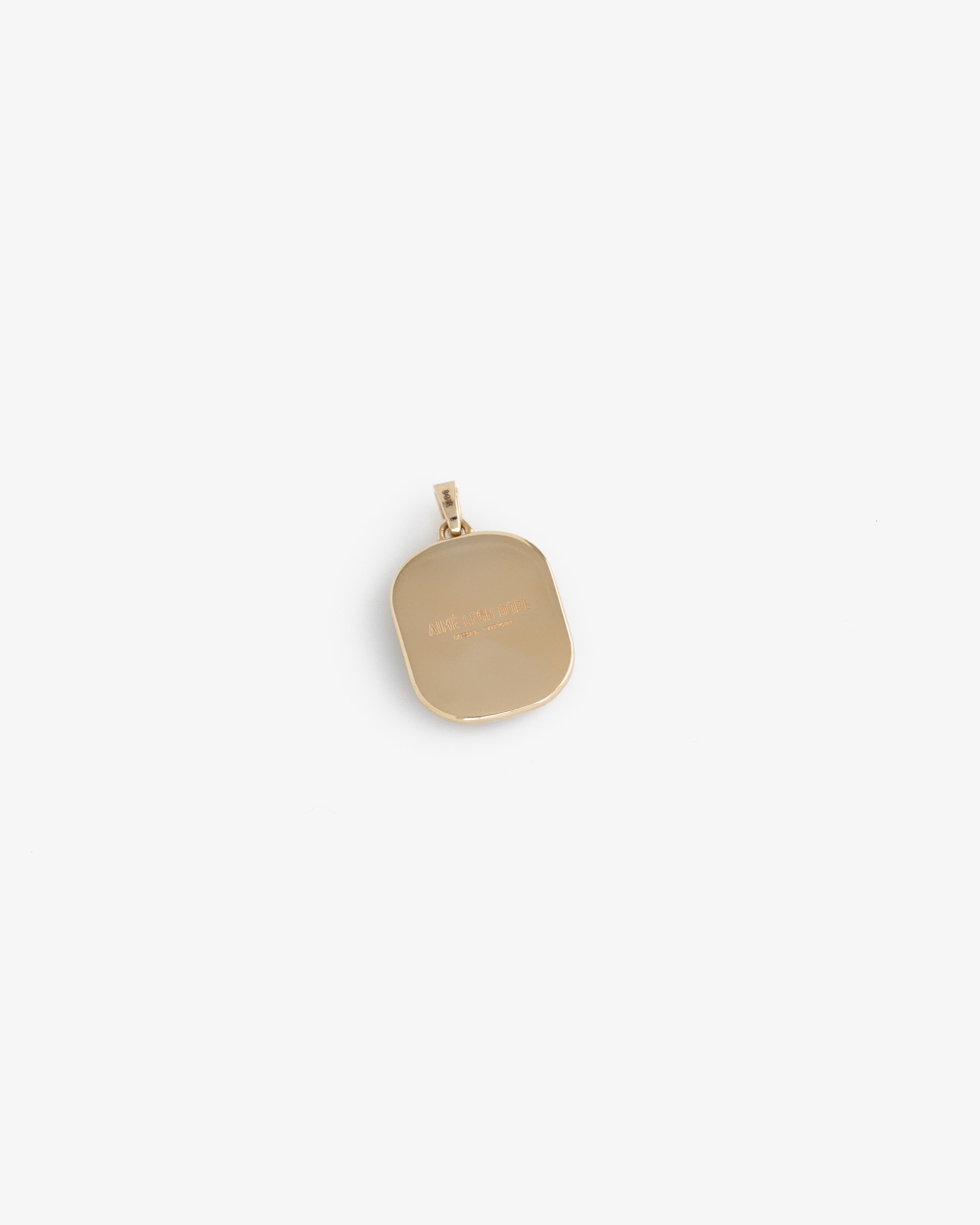 aim-leon-dore-14kt-gold-mosaic-pendant-gr-n-schwarz image 3