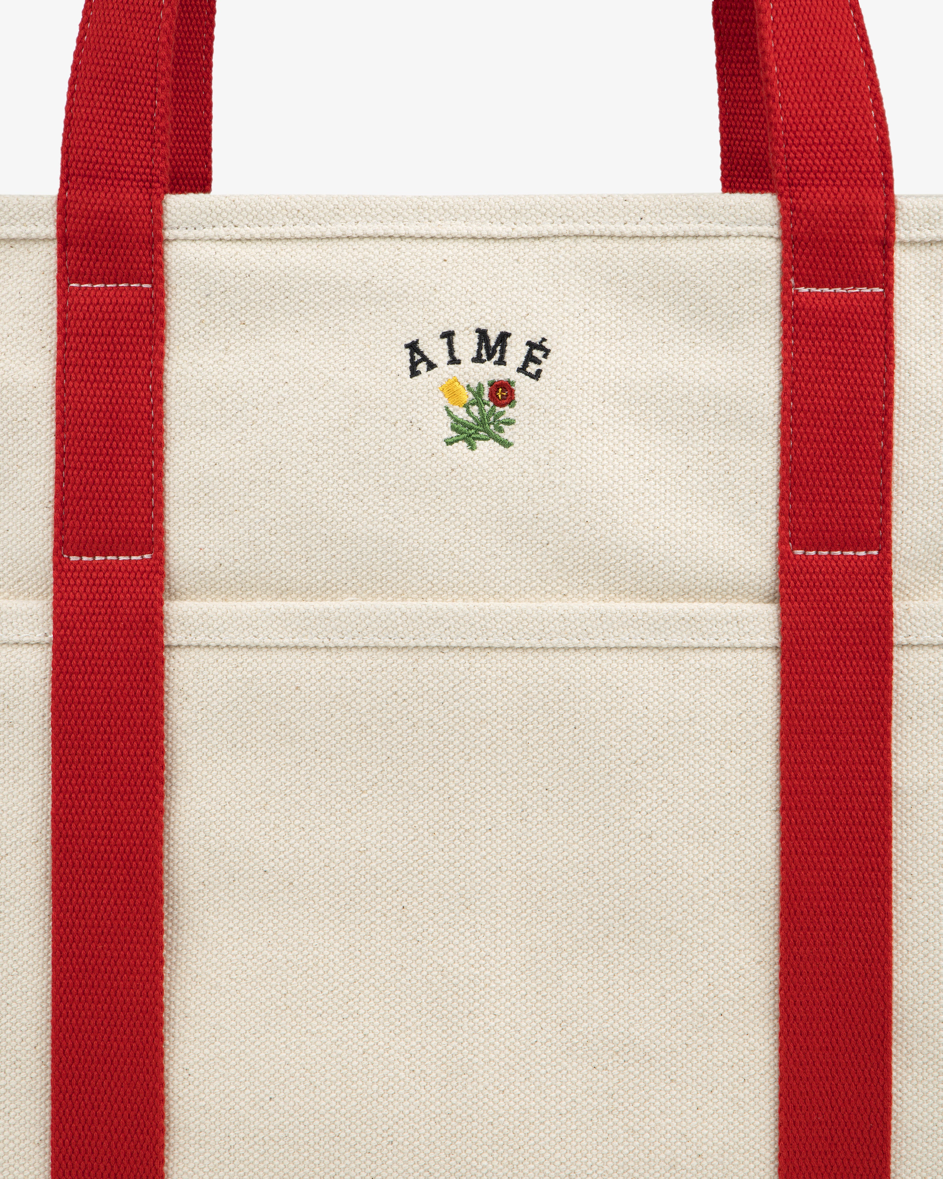 aim-leon-dore-large-crest-contrast-tote-bag-cream image 4