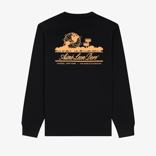 aim-leon-dore-long-sleeve-unisphere-tee-schwarz image 1