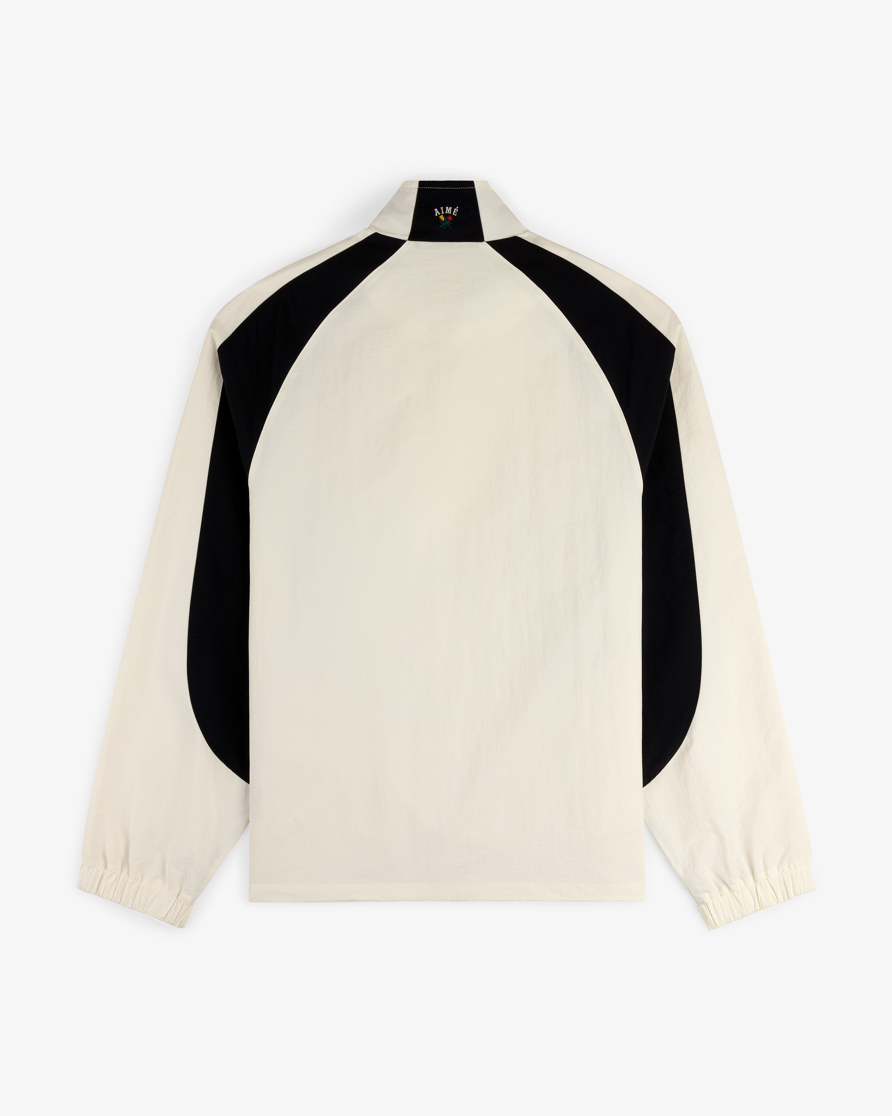 aim-leon-dore-crest-nylon-half-zip-pullover-creme image 4