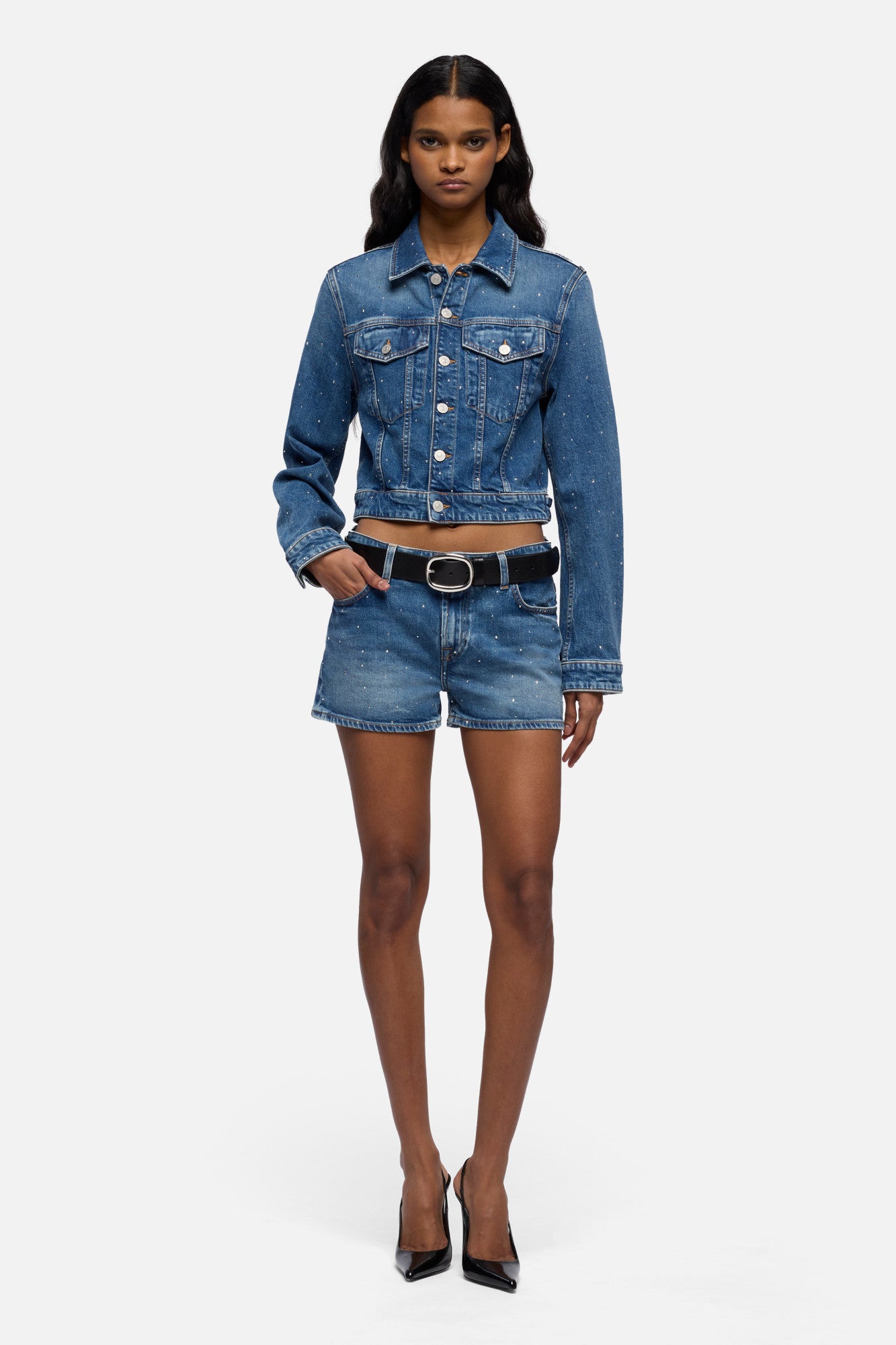 7-for-all-mankind-embellished-short-comfort-blue-shine-damen image 2