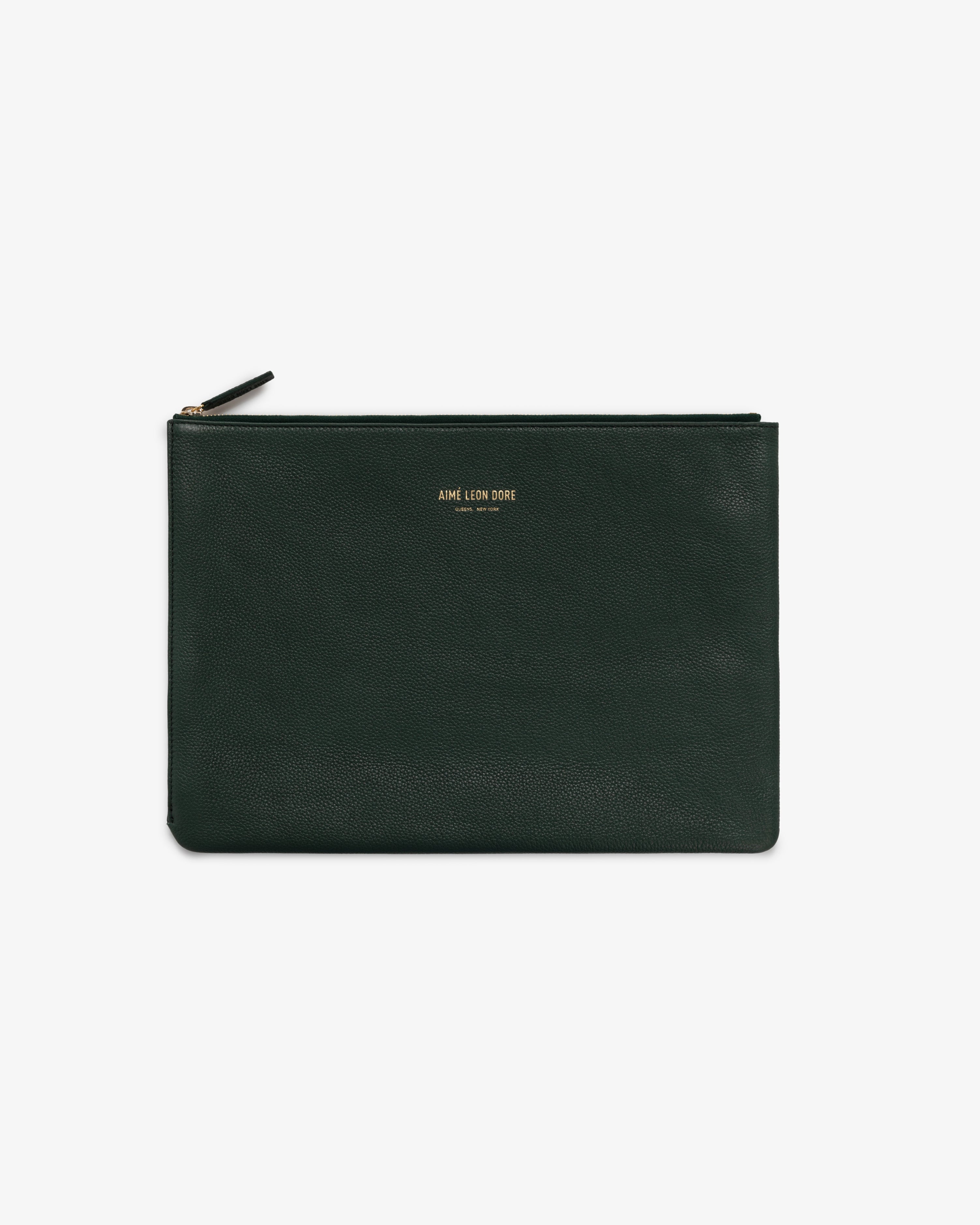 aim-leon-dore-medium-leather-pouch-gr-n image 2