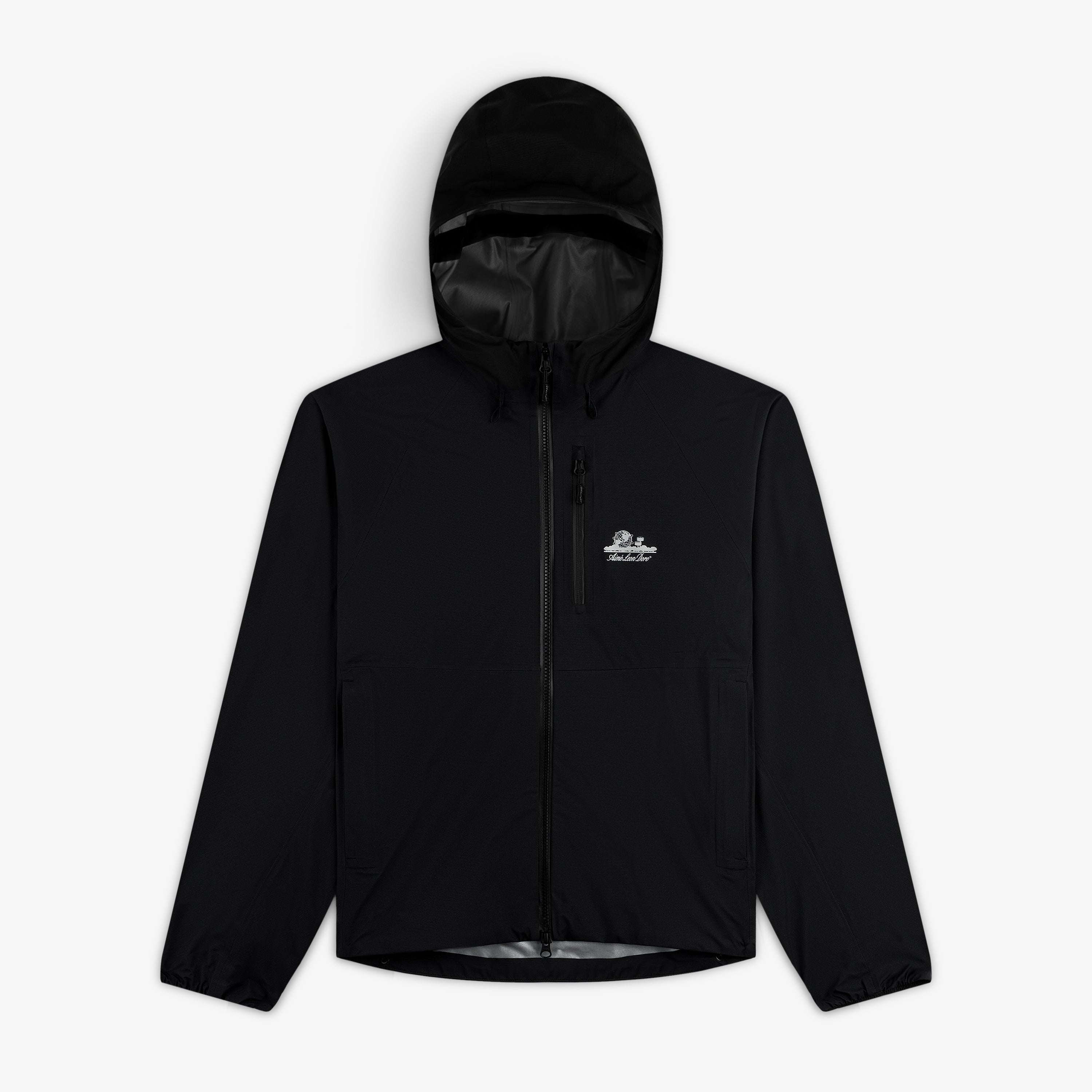 aim-leon-dore-lightweight-gore-tex-shell-jacket-schwarze-3l-regenjacke image 1