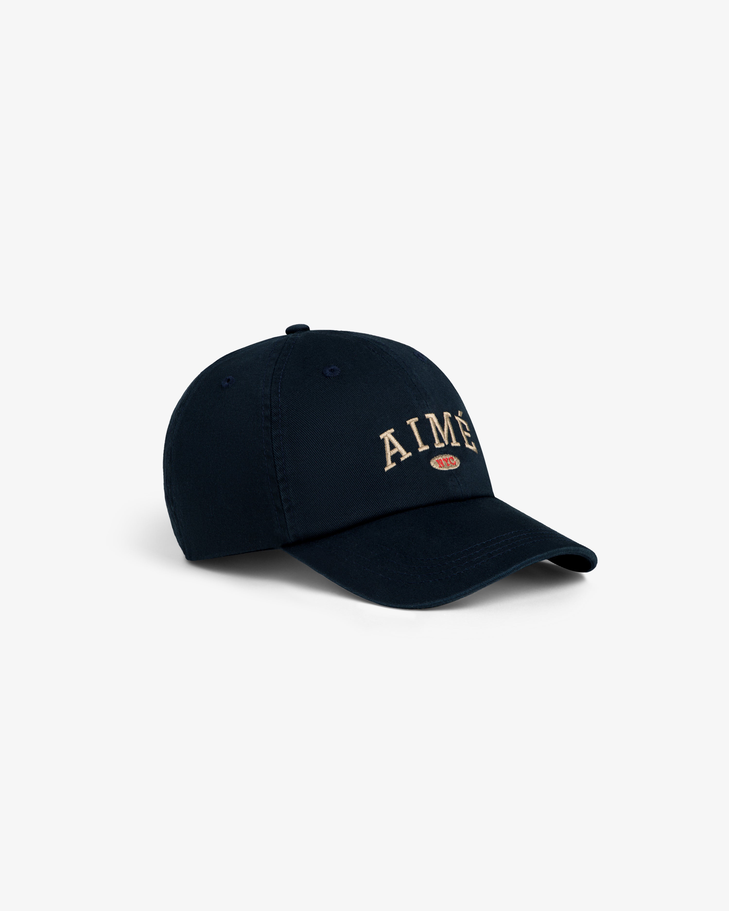 aim-leon-dore-aim-souvenir-hat-navy-6-panel-cap-baumwolle image 3