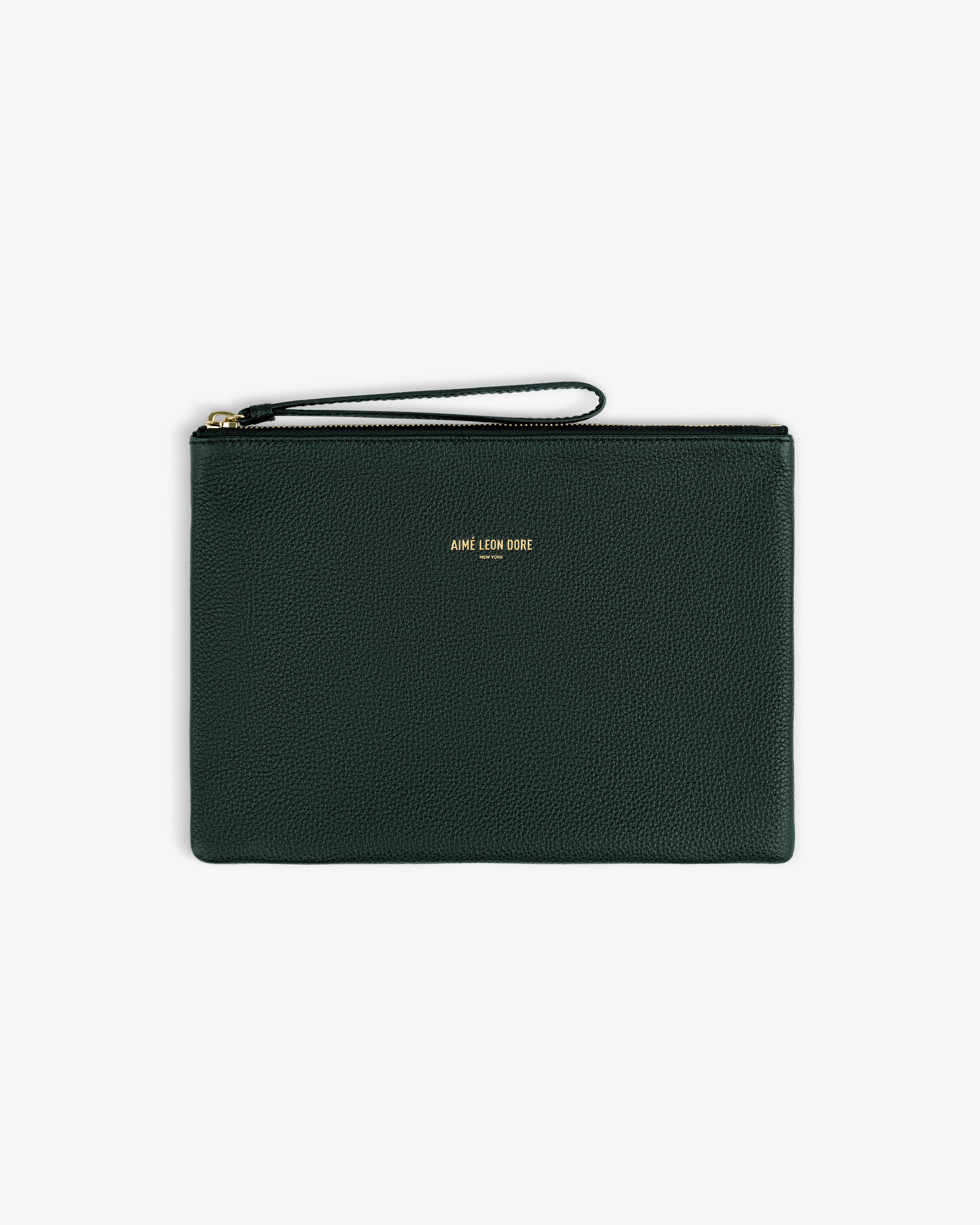 aim-leon-dore-small-leather-pouch-tasche-gr-n image 2