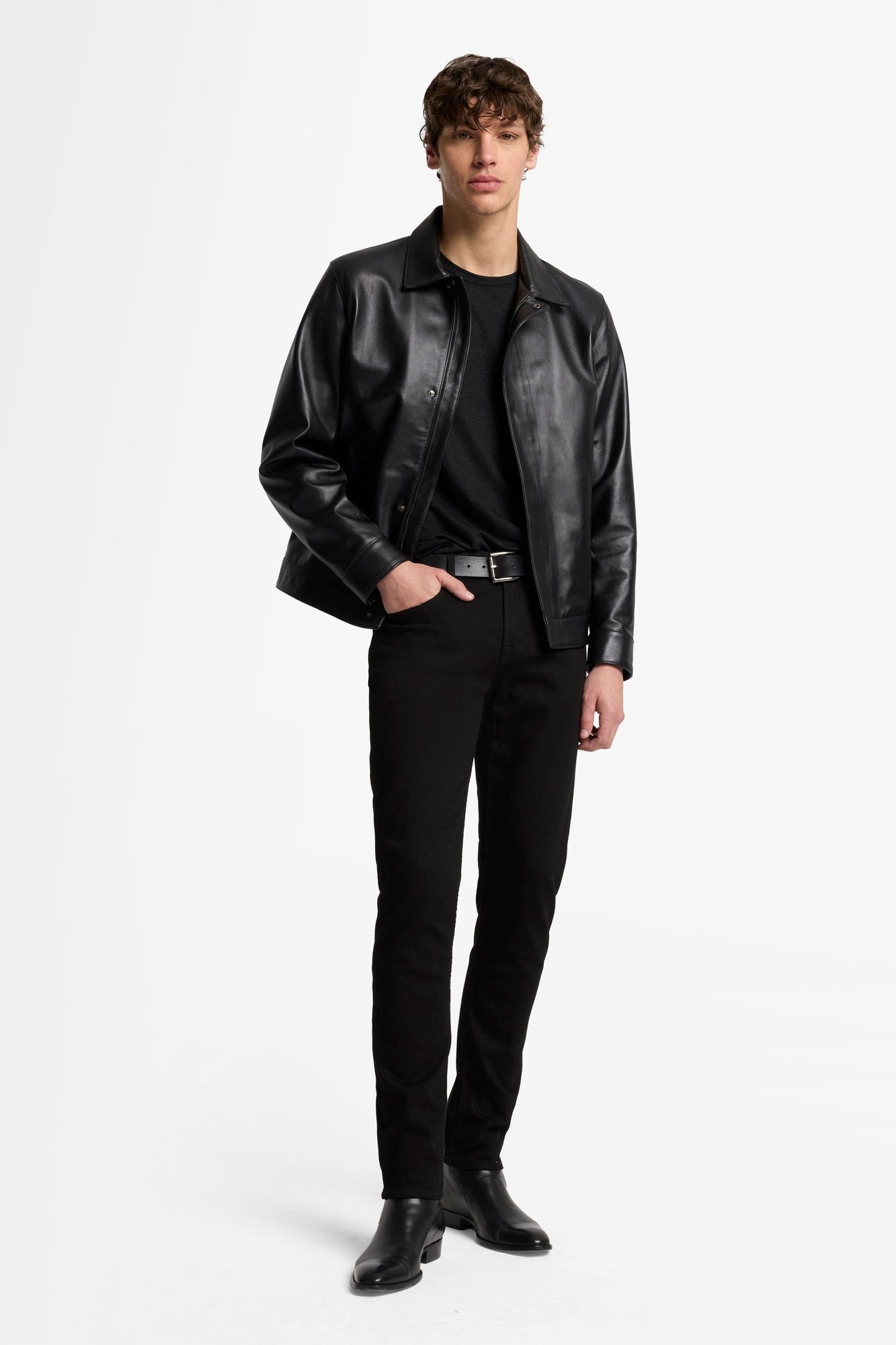 7-for-all-mankind-slimmy-tapered-luxe-performance-rinse-black-jeans-herren image 2