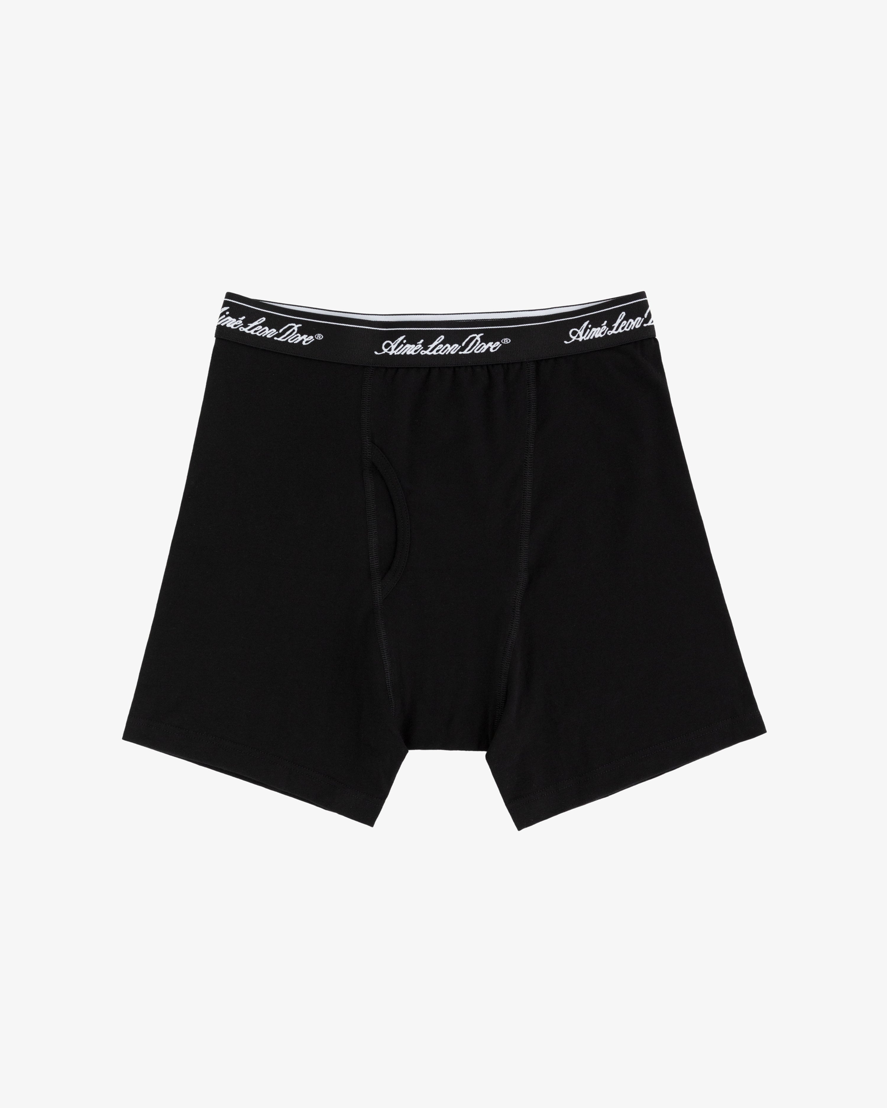 aim-leon-dore-boxer-brief-3-pack-unterhose-schwarz image 3