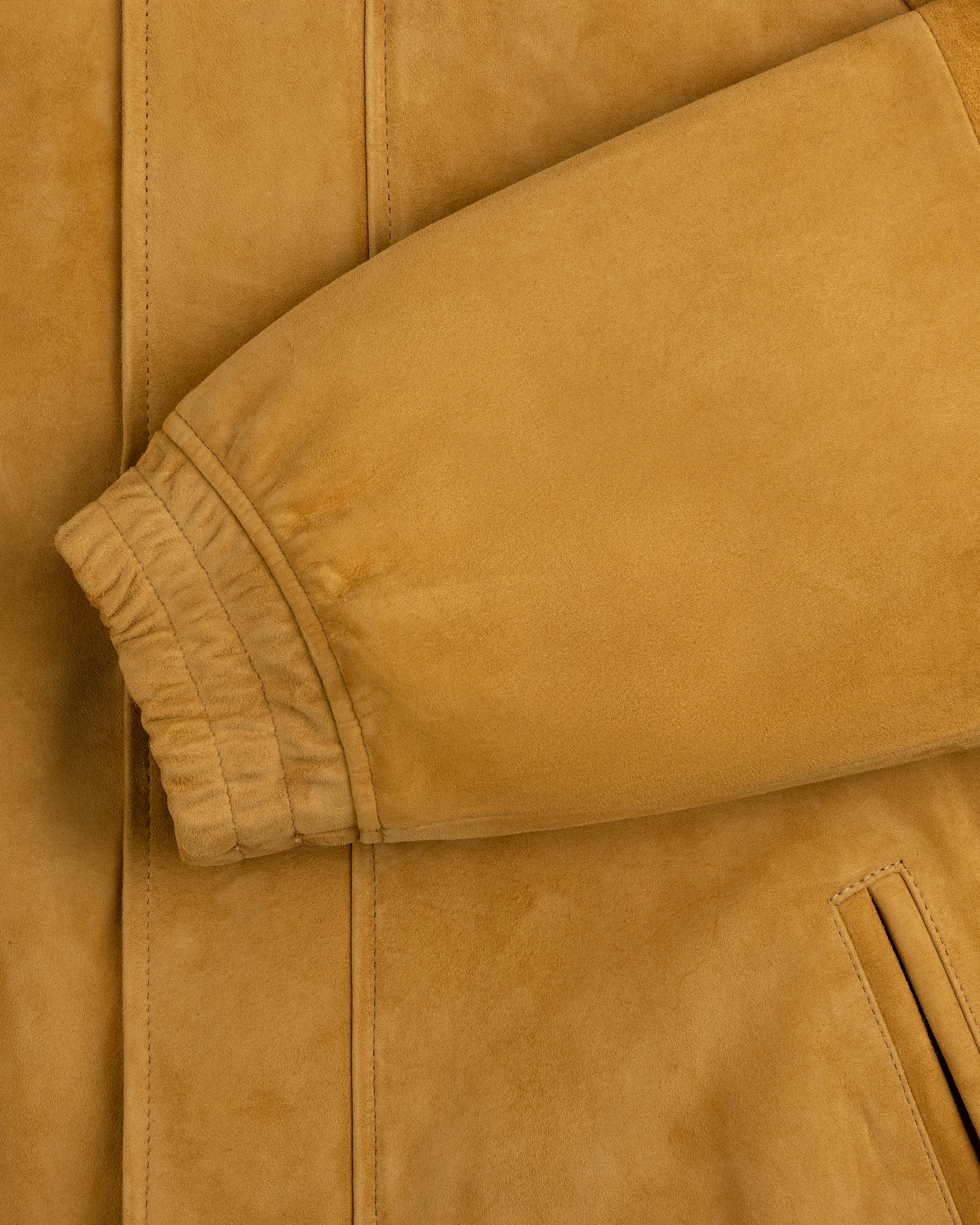 aim-leon-dore-suede-cafe-racer-jacke-tan-lederjacke image 7