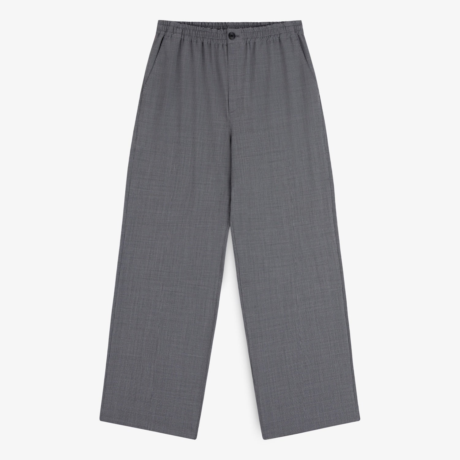 aim-leon-dore-houndstooth-elasticated-waist-trouser-grau-schwarz image 1