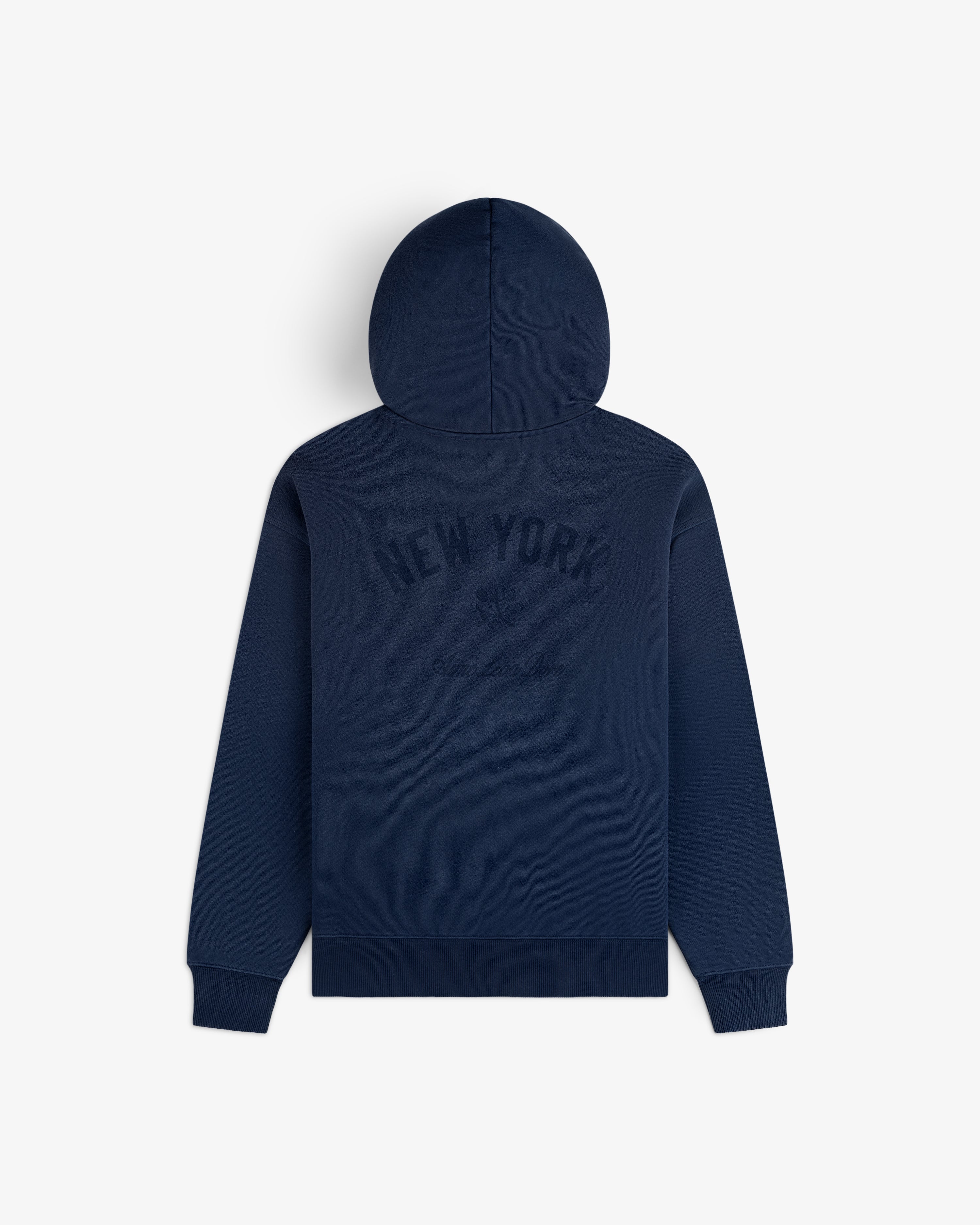aim-leon-dore-yankees-washed-full-zip-hoodie-navy-kapuzenjacke image 4
