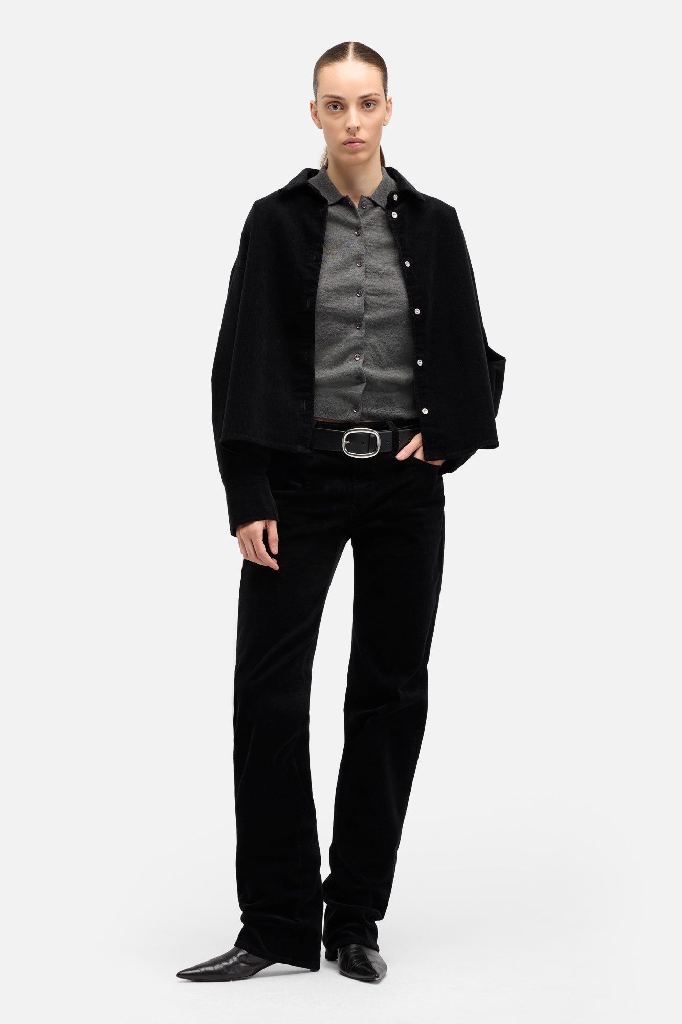 7-for-all-mankind-cashmere-polo-cardigan-damen-strickjacke-korat-grau image 2