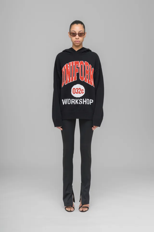 032c-lucky-strike-hooded-knit-hoodie-aus-heavy-cotton-knit-im-loose-fit image 1