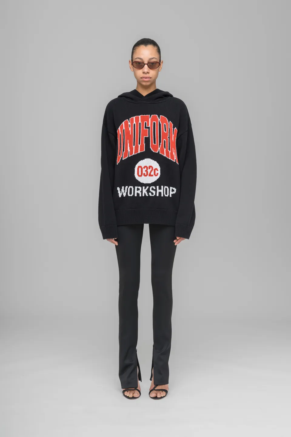 032c-lucky-strike-hooded-knit-hoodie-aus-heavy-cotton-knit-im-loose-fit image 1