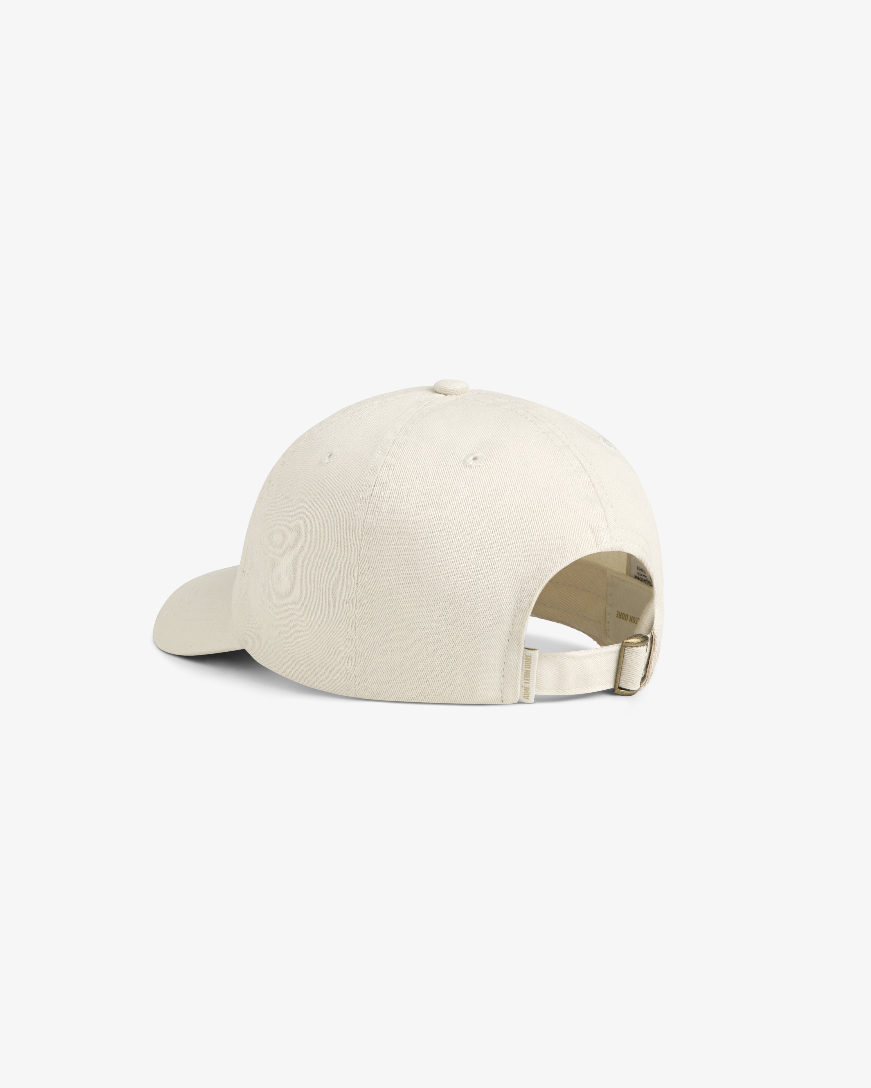 aim-leon-dore-stacked-logo-hat-cream-5-panel image 4