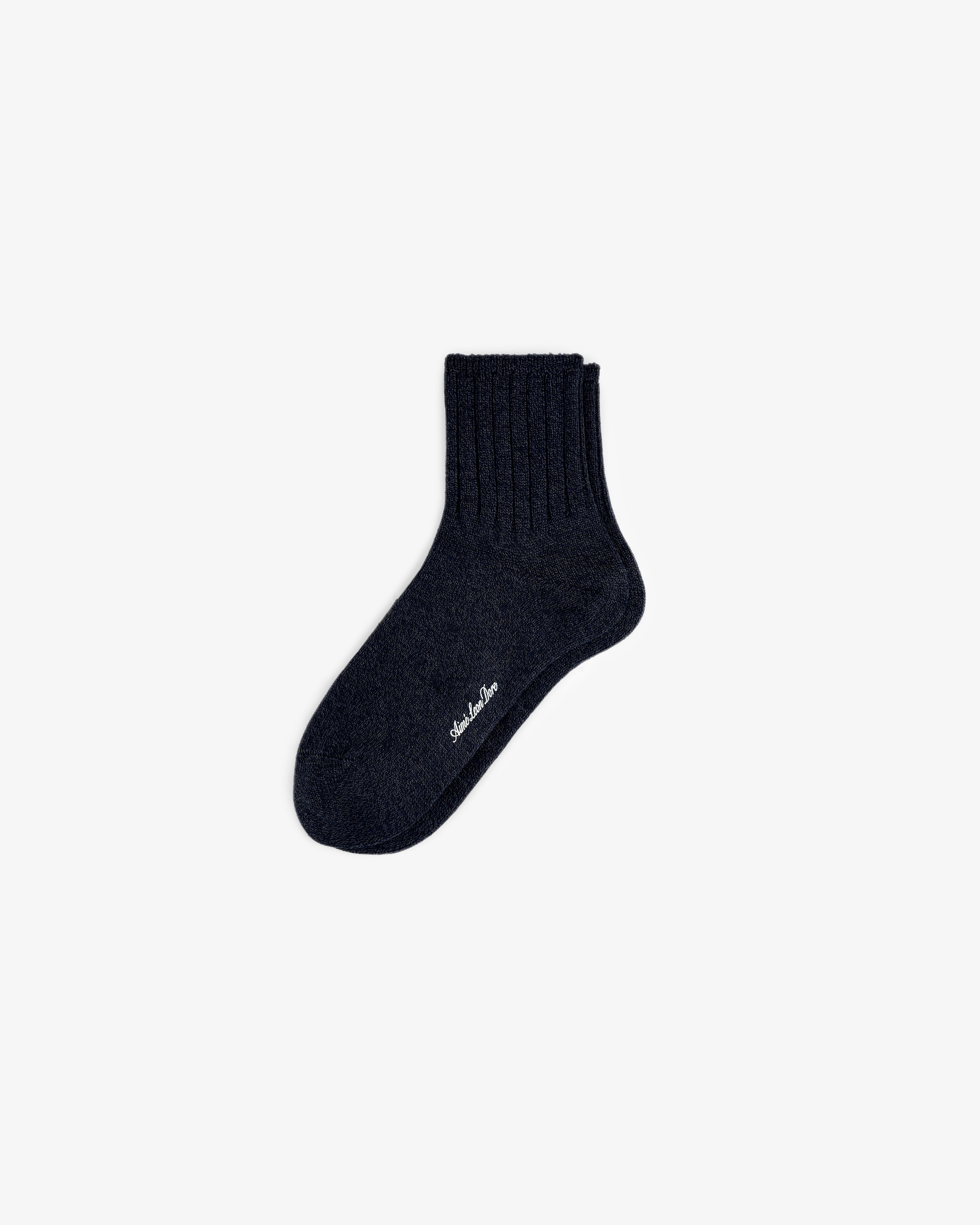 aim-leon-dore-marled-quarter-sock-navy image 2