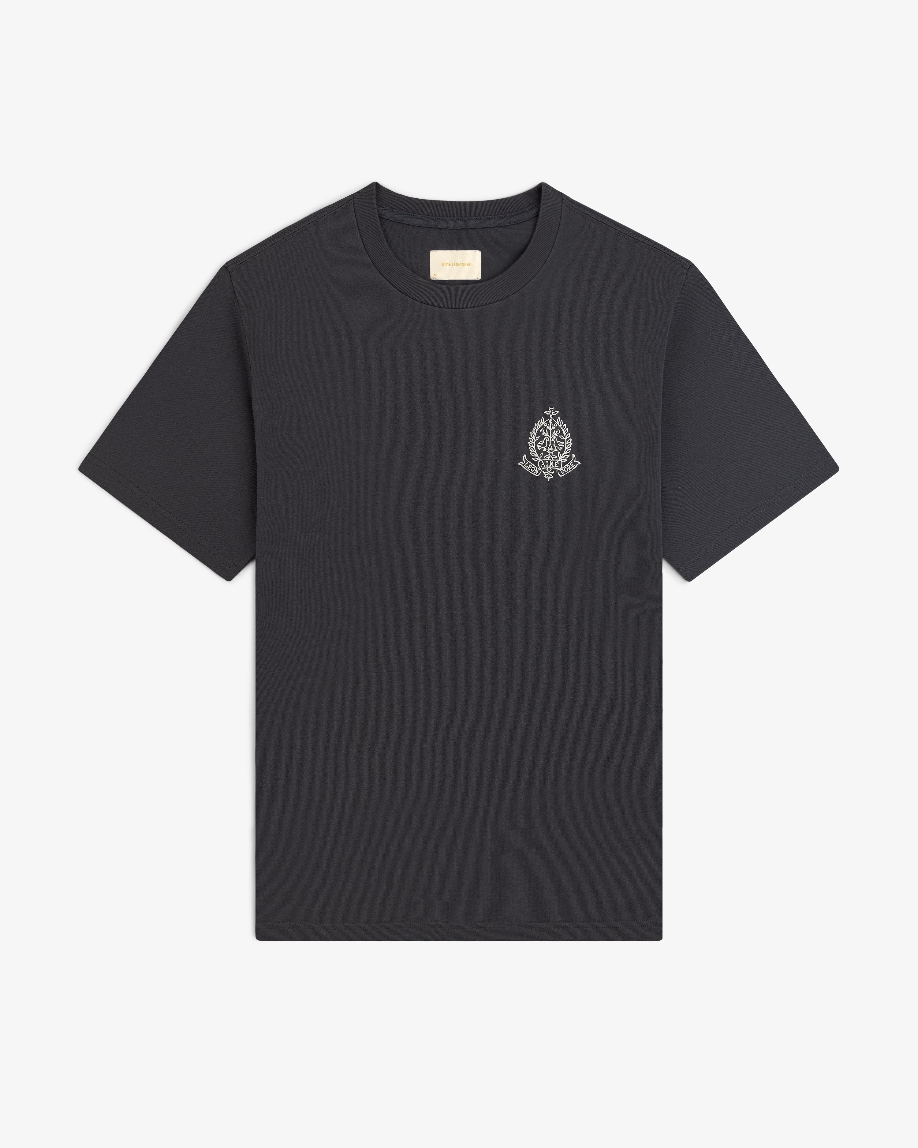 aim-leon-dore-saint-george-graphic-tee-graues-baumwoll-t-shirt-regular-fit image 3