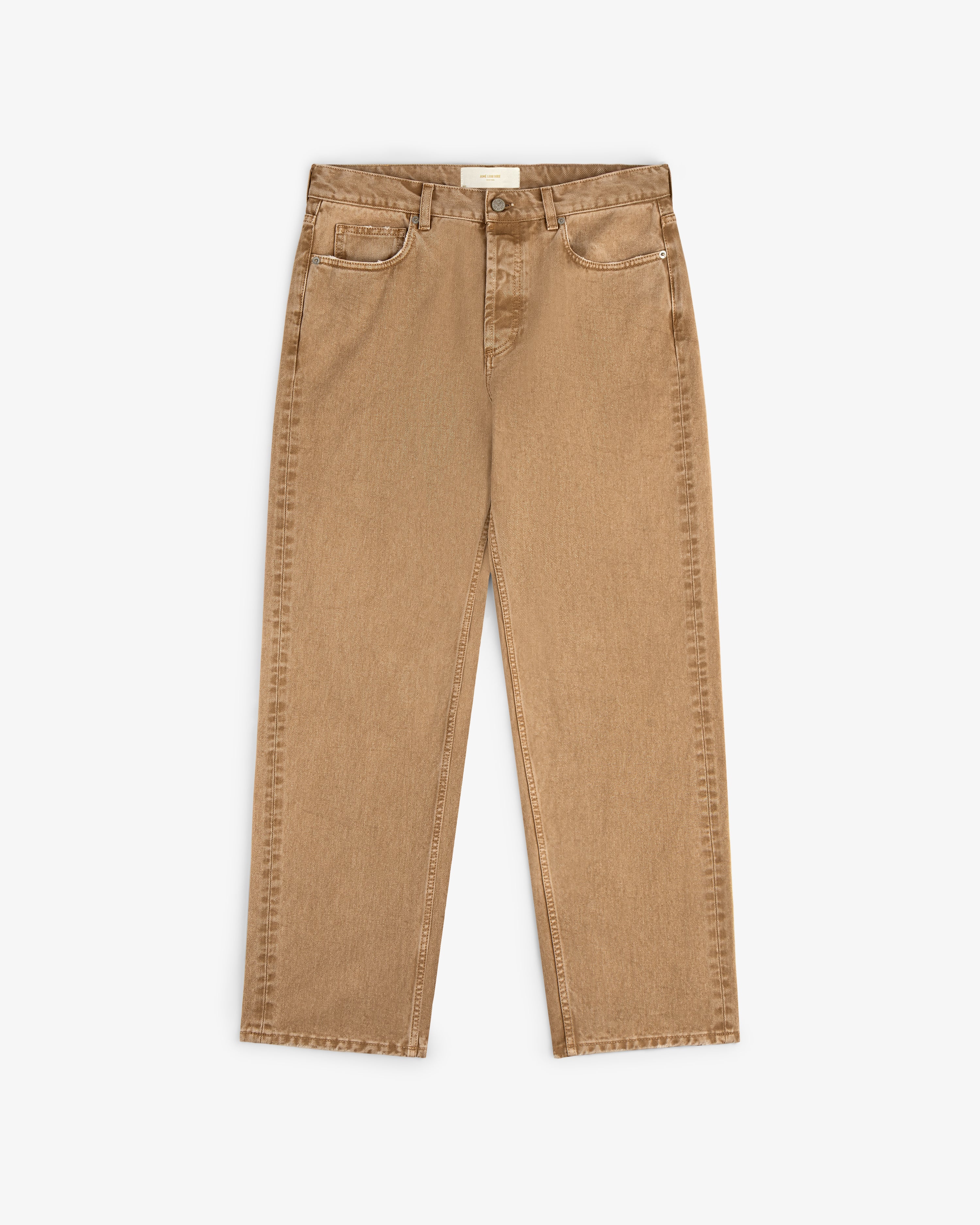 aim-leon-dore-ald-straight-fit-denim-tan-italienischer-denim image 2