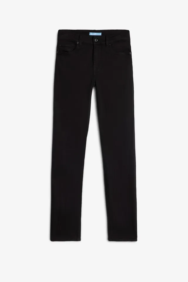 7-for-all-mankind-roxanne-b-air-rinsed-black-damen-slim-jeans image 1