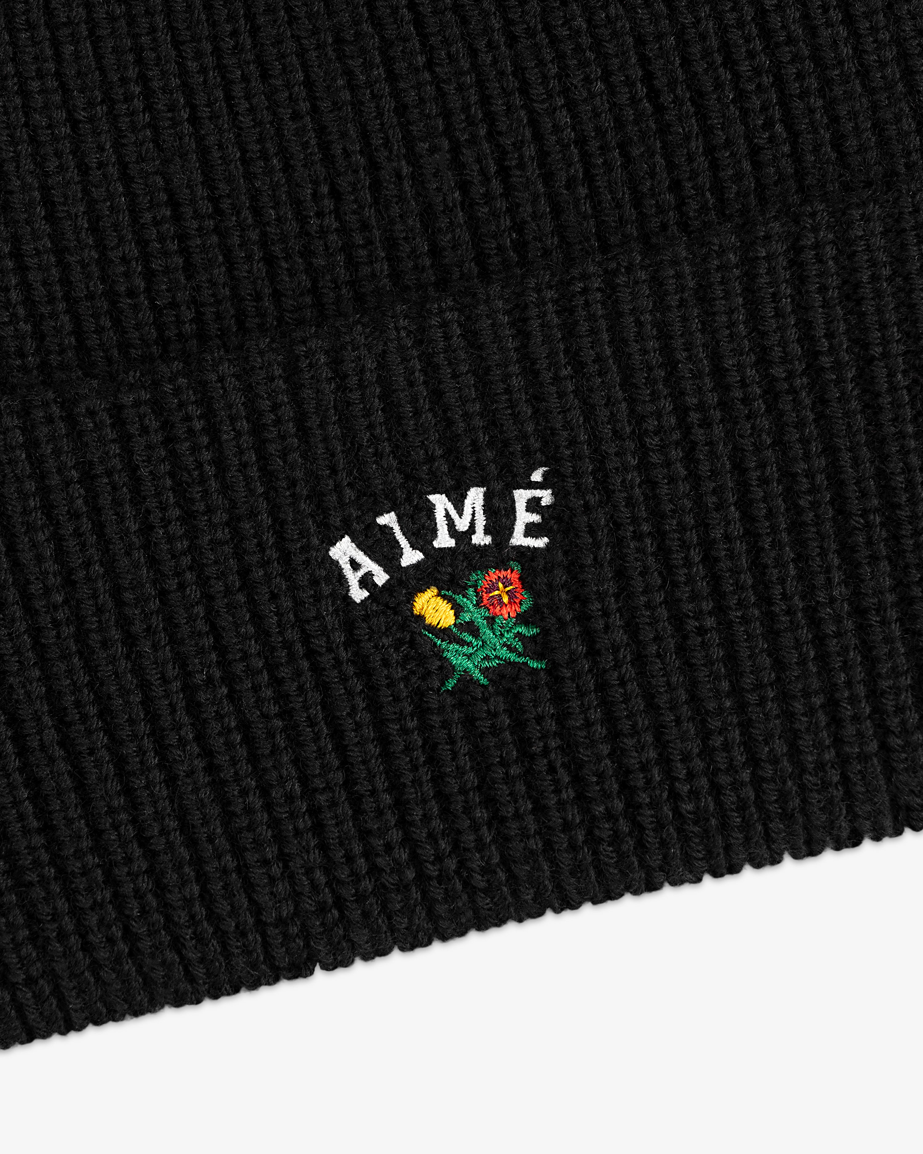 aim-leon-dore-crest-merino-wool-beanie-schwarz image 3
