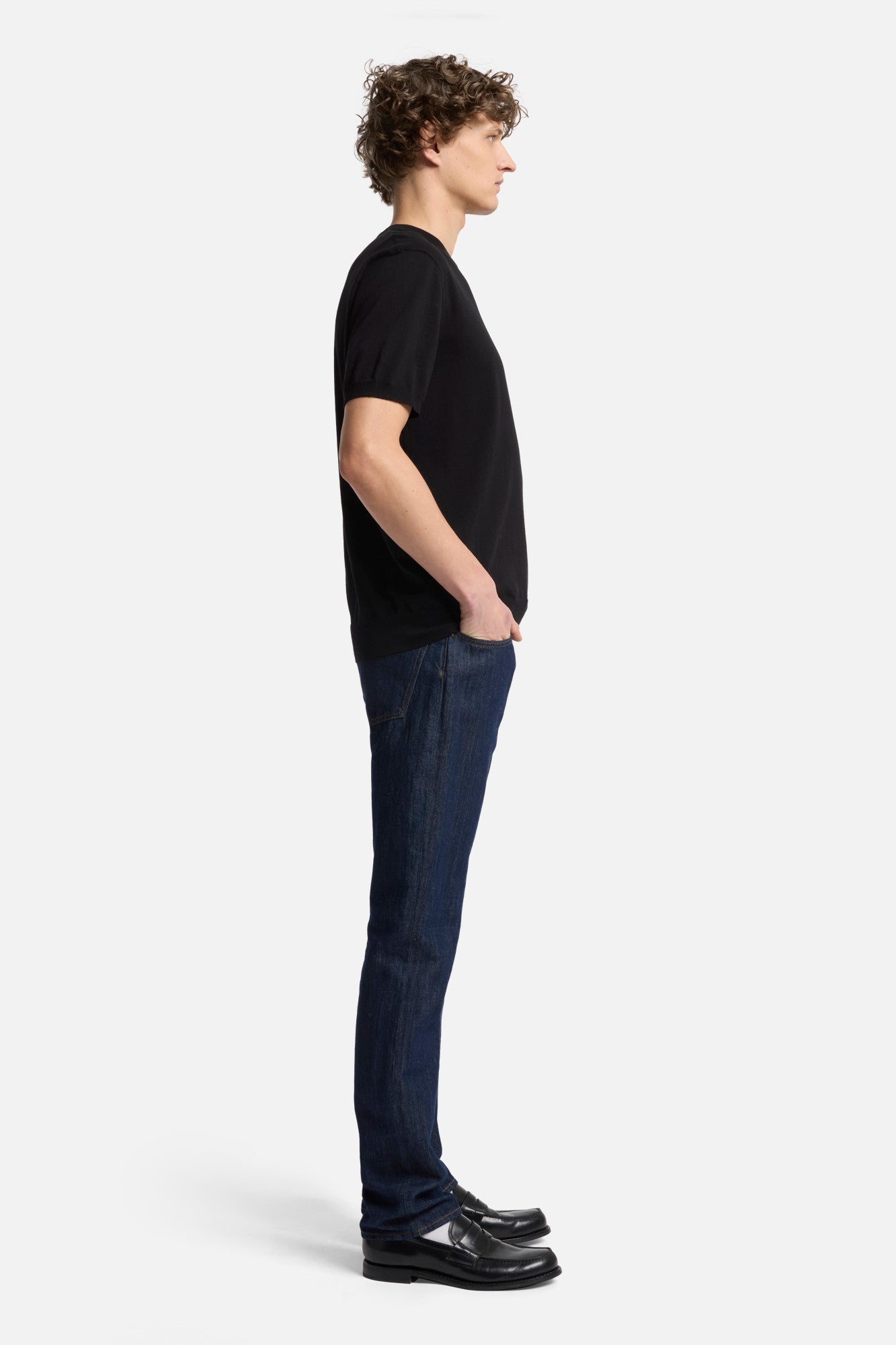 7-for-all-mankind-classic-cotton-kurzarm-pullover-schwarz-herren image 6