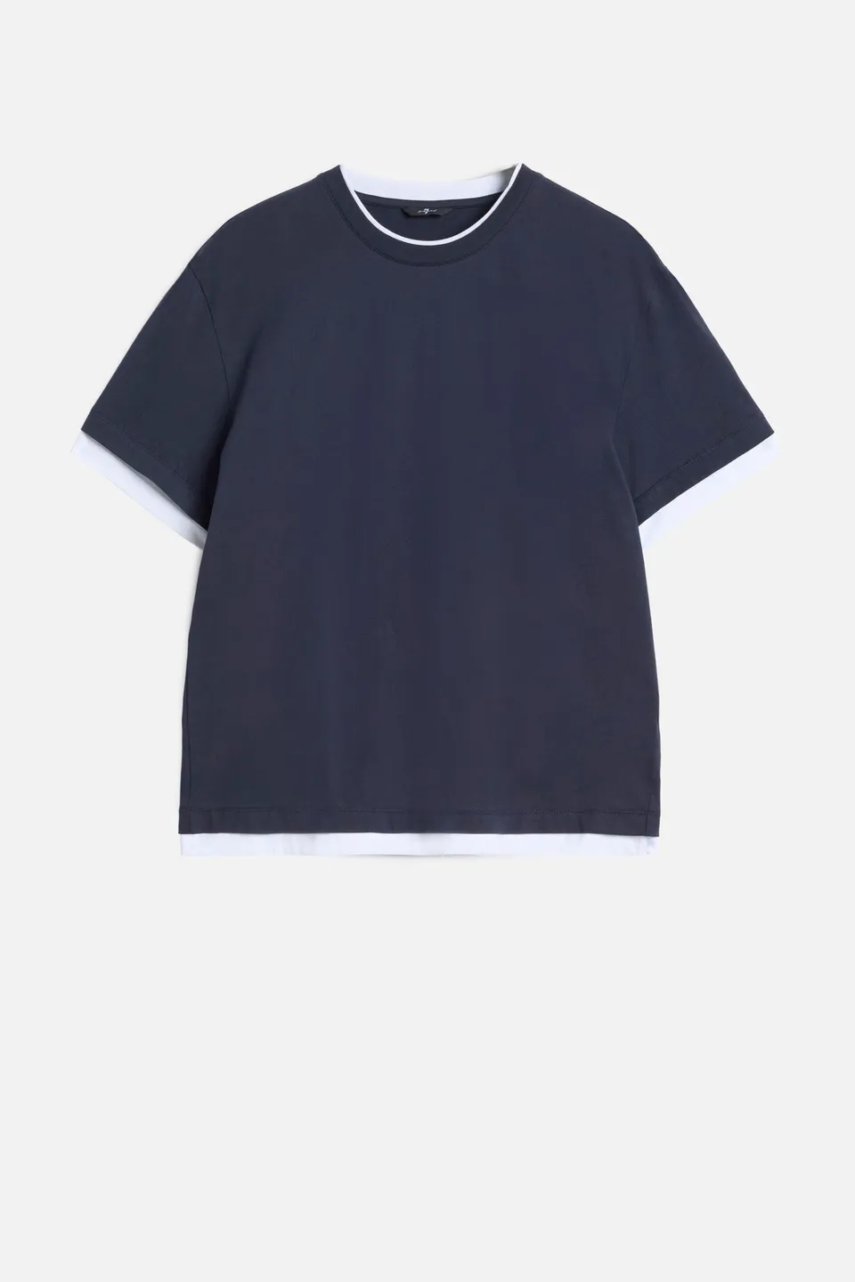 7-for-all-mankind-double-layer-tee-midnight-herren image 1