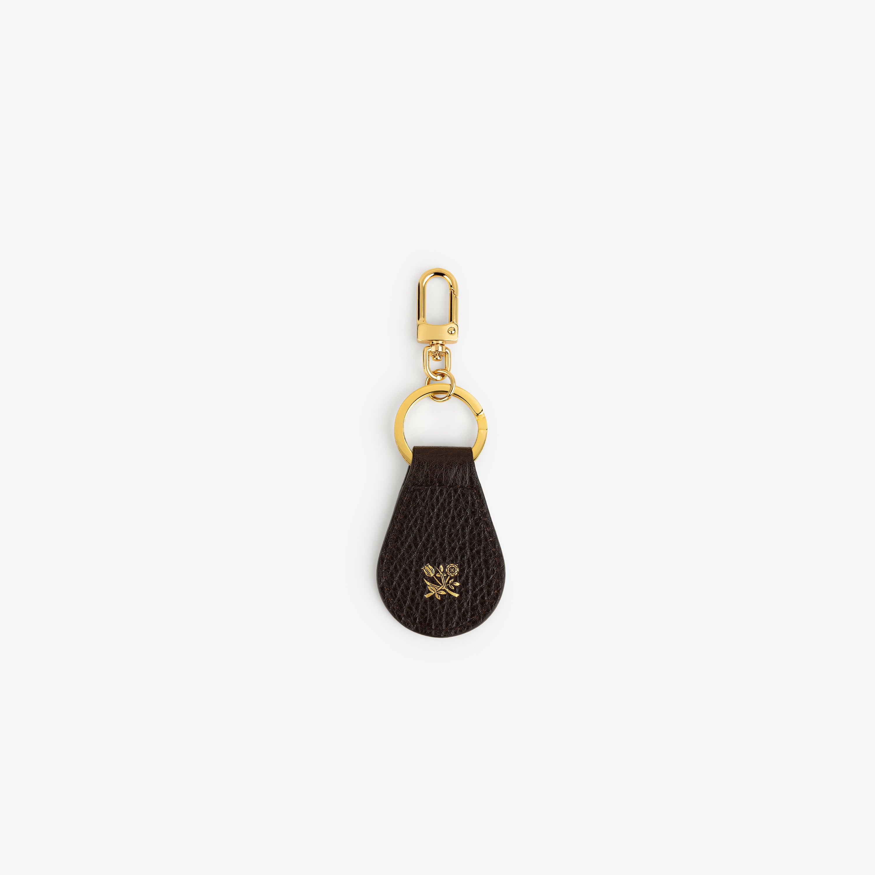aim-leon-dore-tumbled-leather-key-fob-braun image 1