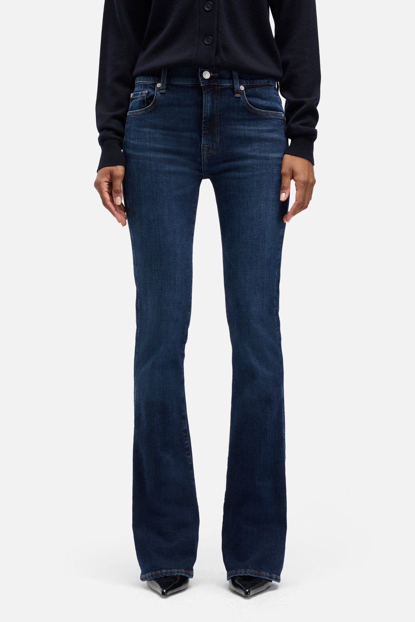 7-for-all-mankind-embellished-pocket-bootcut-jeans-midnight-fade-damen image 3