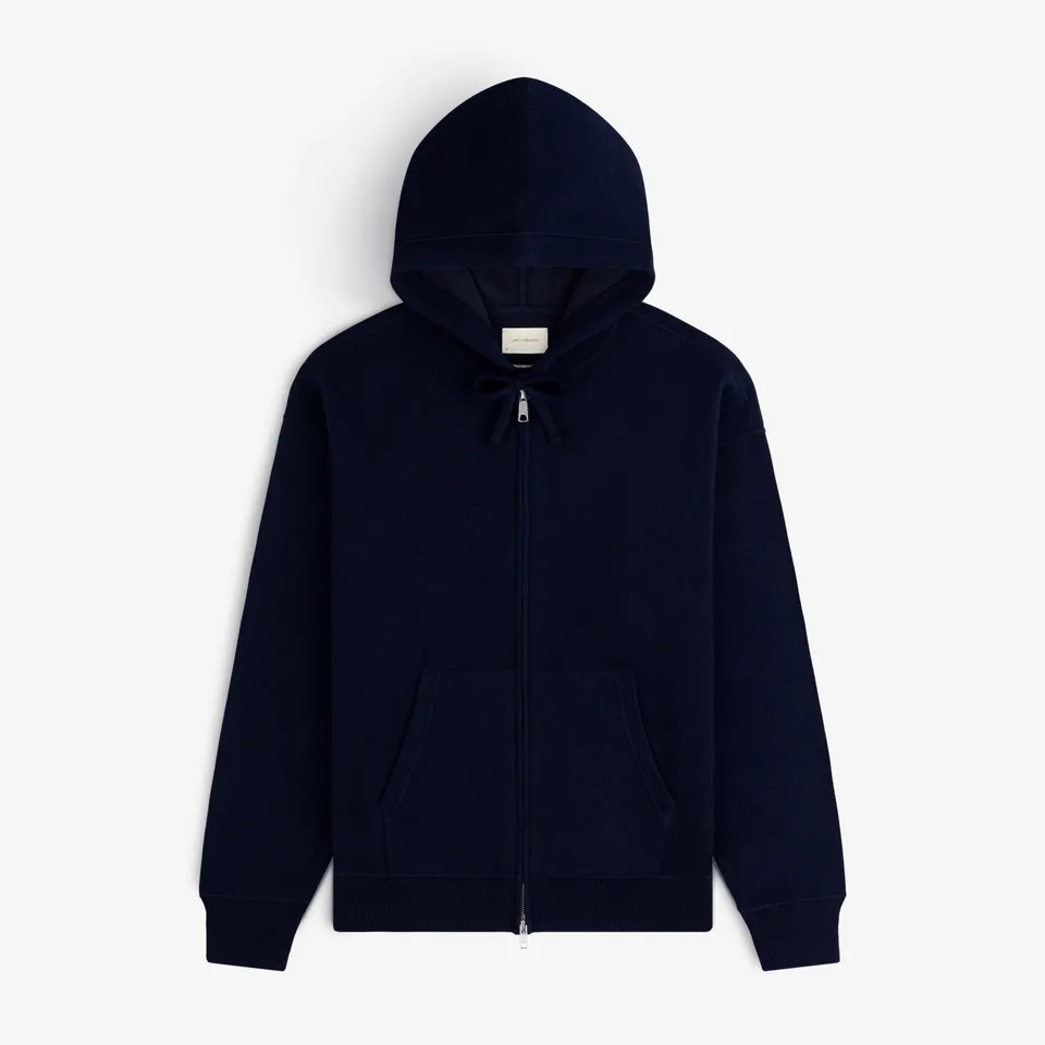 aim-leon-dore-full-zip-pavilion-cashmere-hoodie-cashmere-kapuzenjacke-navy image 1