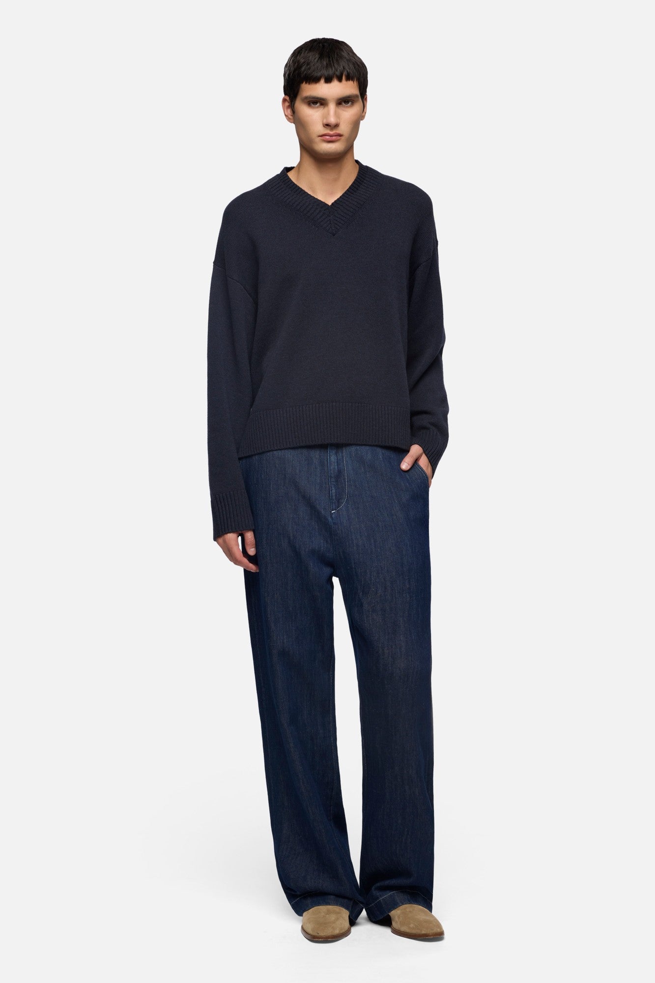 7-for-all-mankind-wide-leg-chino-hose-indigo-linen-nocturnal-herren image 2