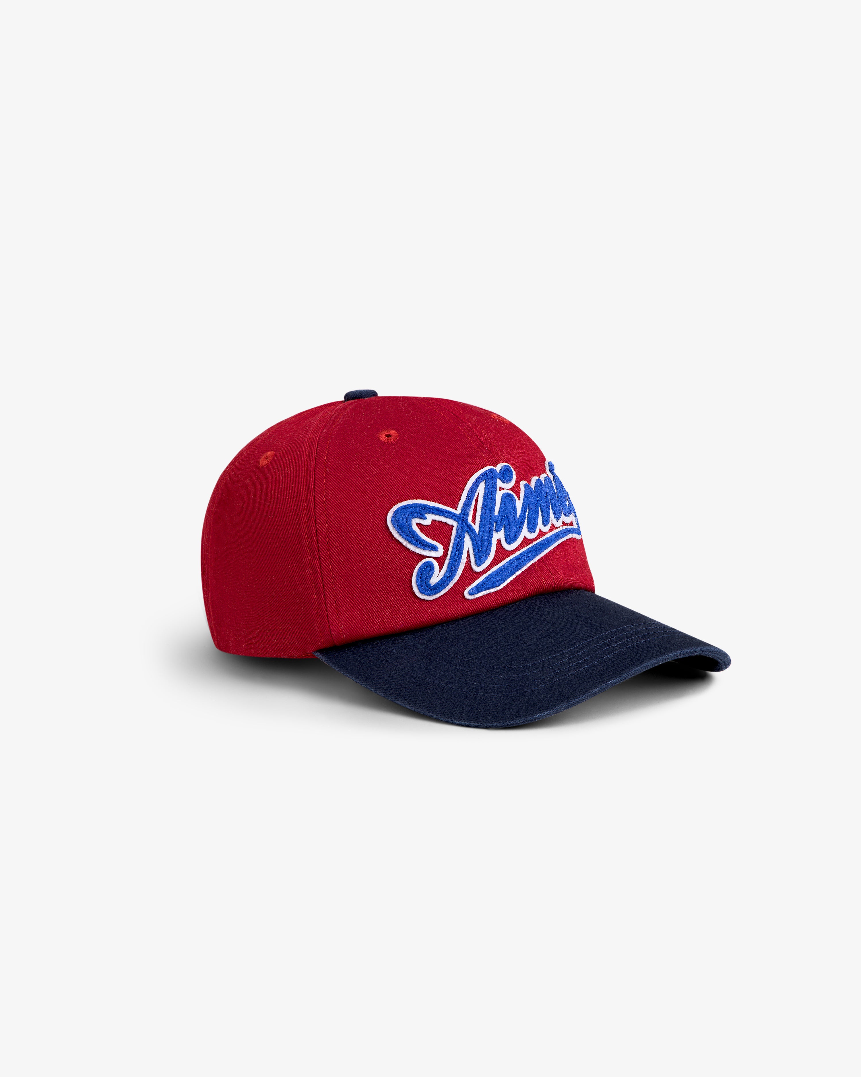 aim-leon-dore-cycling-logo-hat-cap-aus-baumwoll-twill-rot image 4