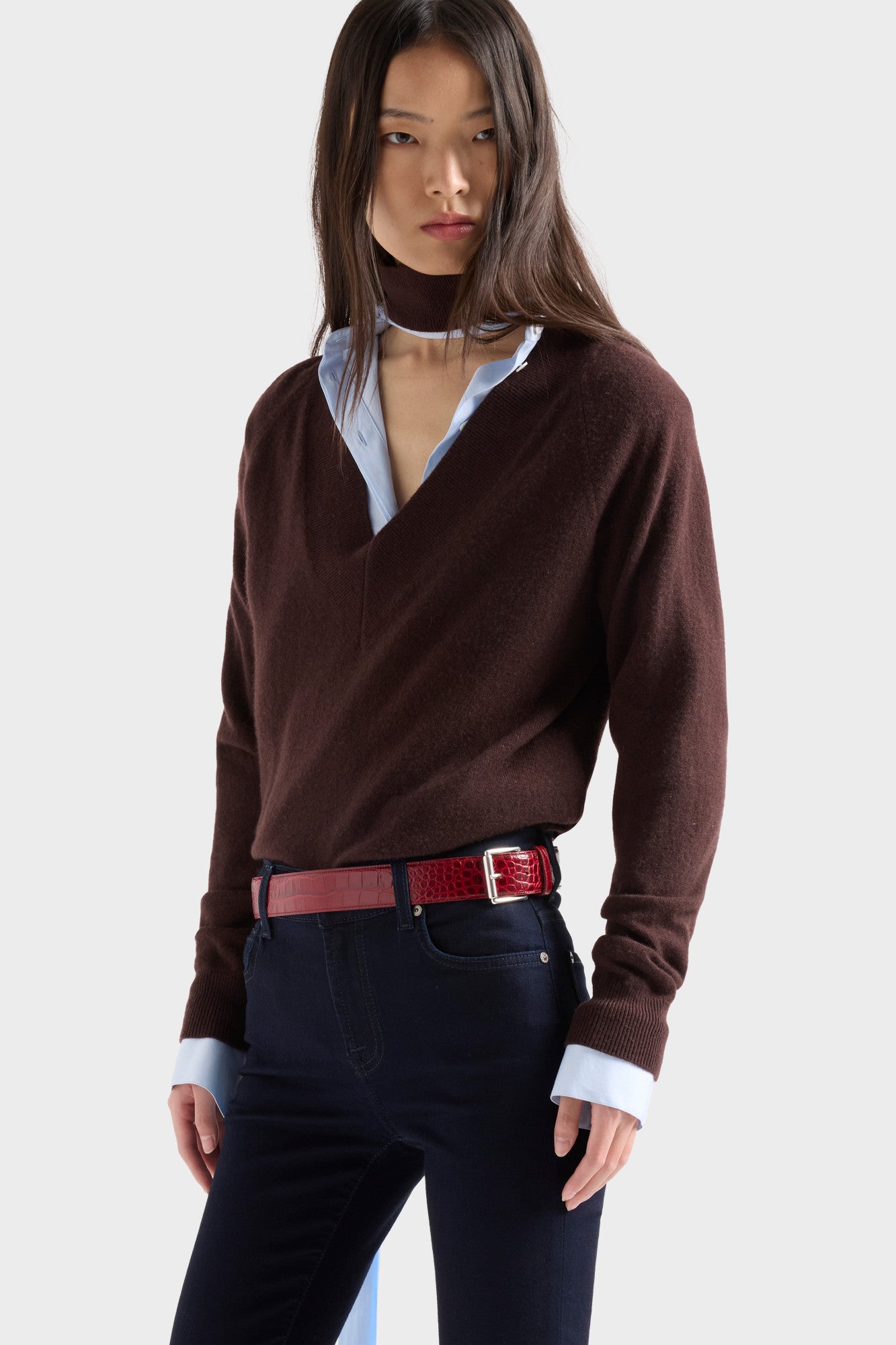 7-for-all-mankind-large-rib-v-neck-pullover-cashmere-coffee-bean image 3