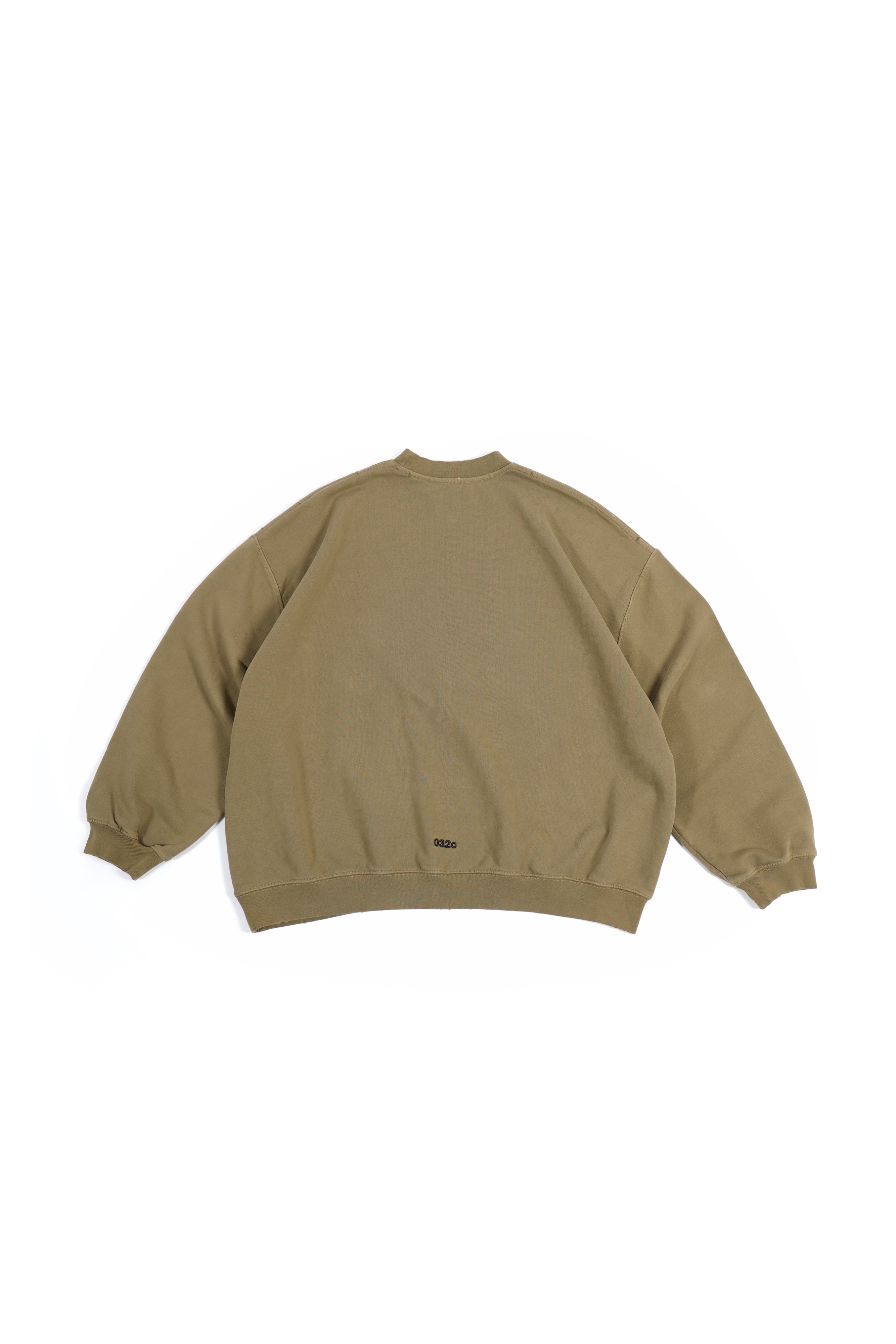 032c-crewneck-mit-print-faded-green-oversized image 2