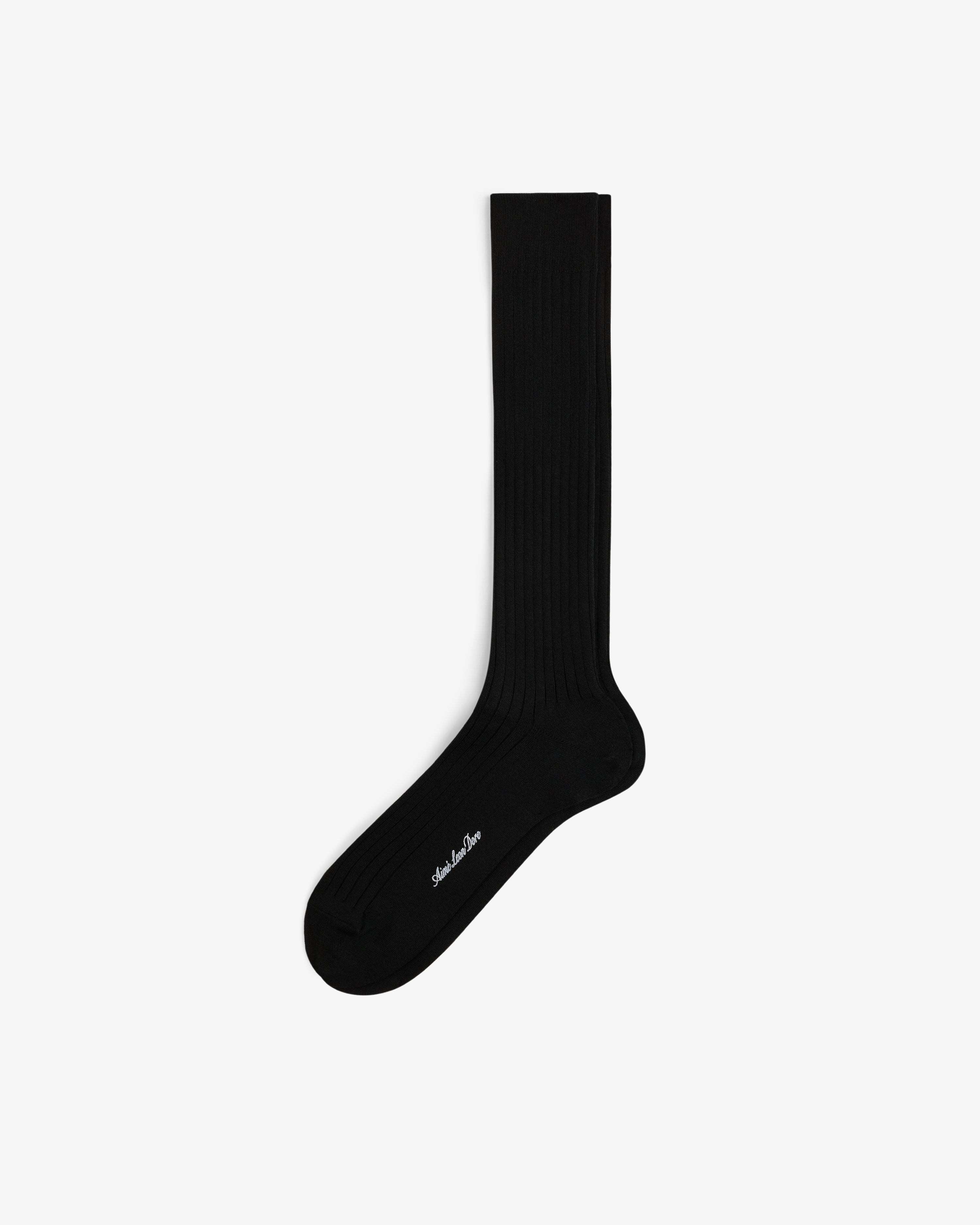 aim-leon-dore-dress-sock-schwarz-ein-paar-made-in-japan image 2