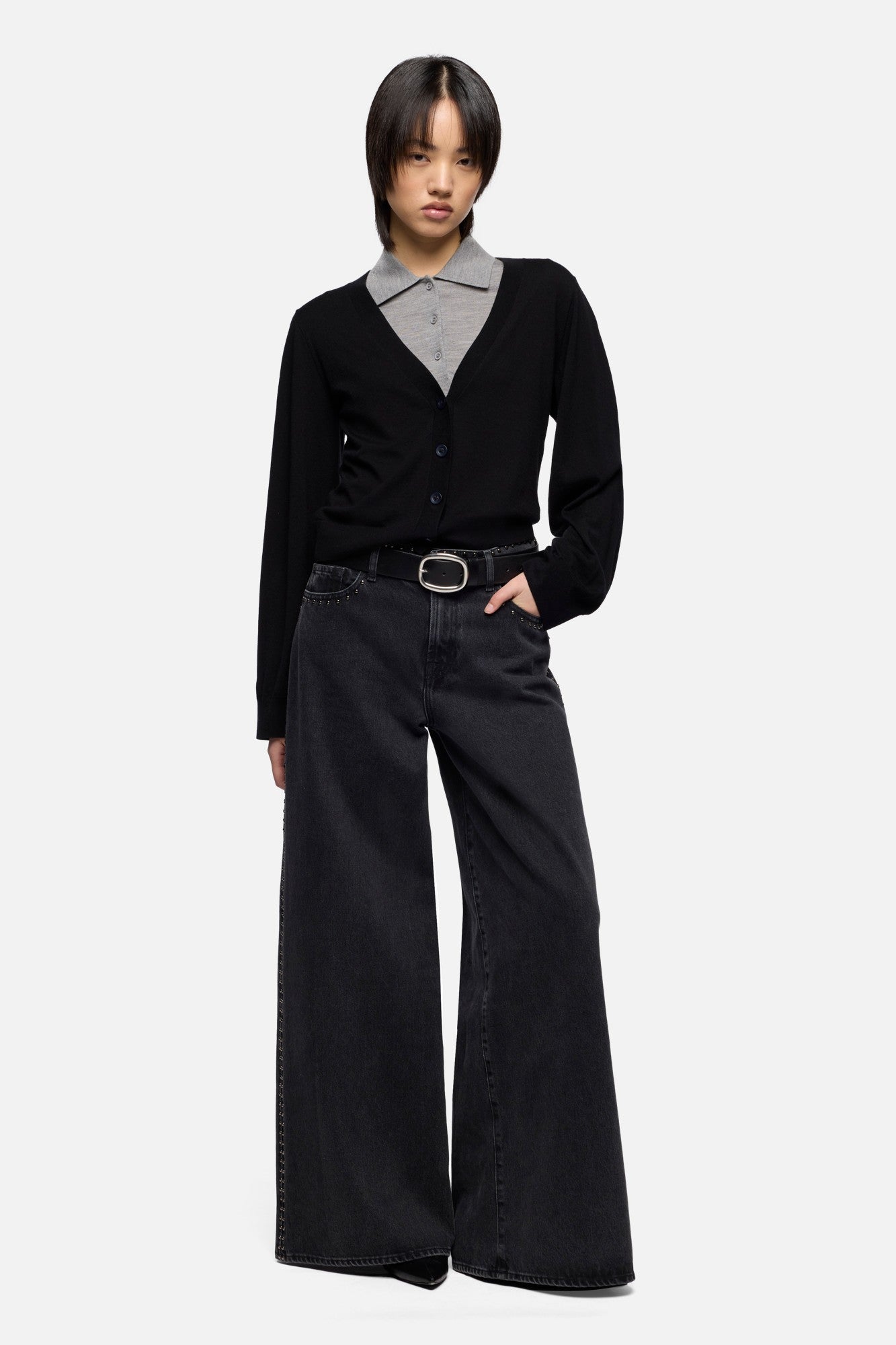 7-for-all-mankind-wool-cardigan-strickjacke-black image 2