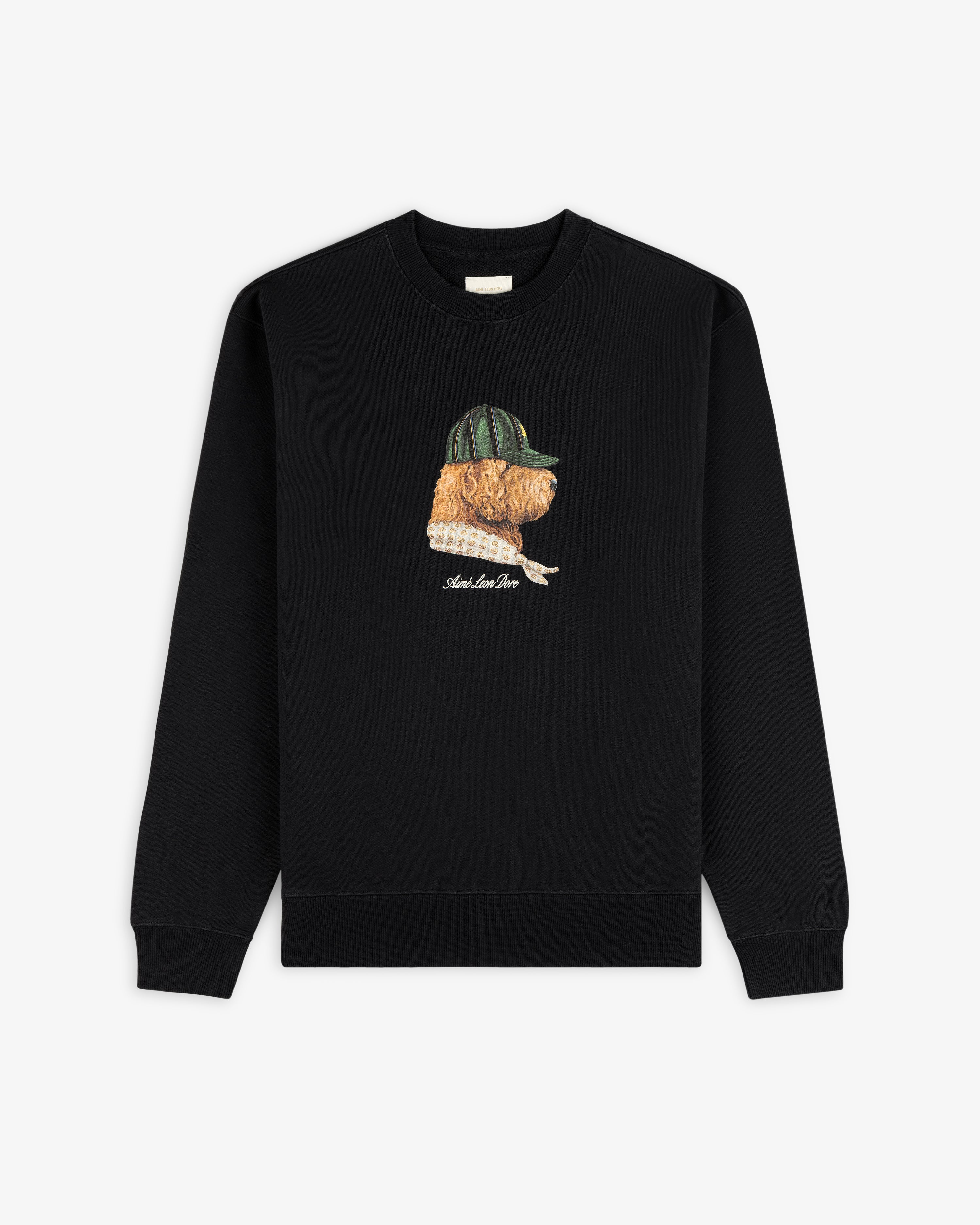 aim-leon-dore-buddy-crewneck-sweatshirt-schwarz image 2