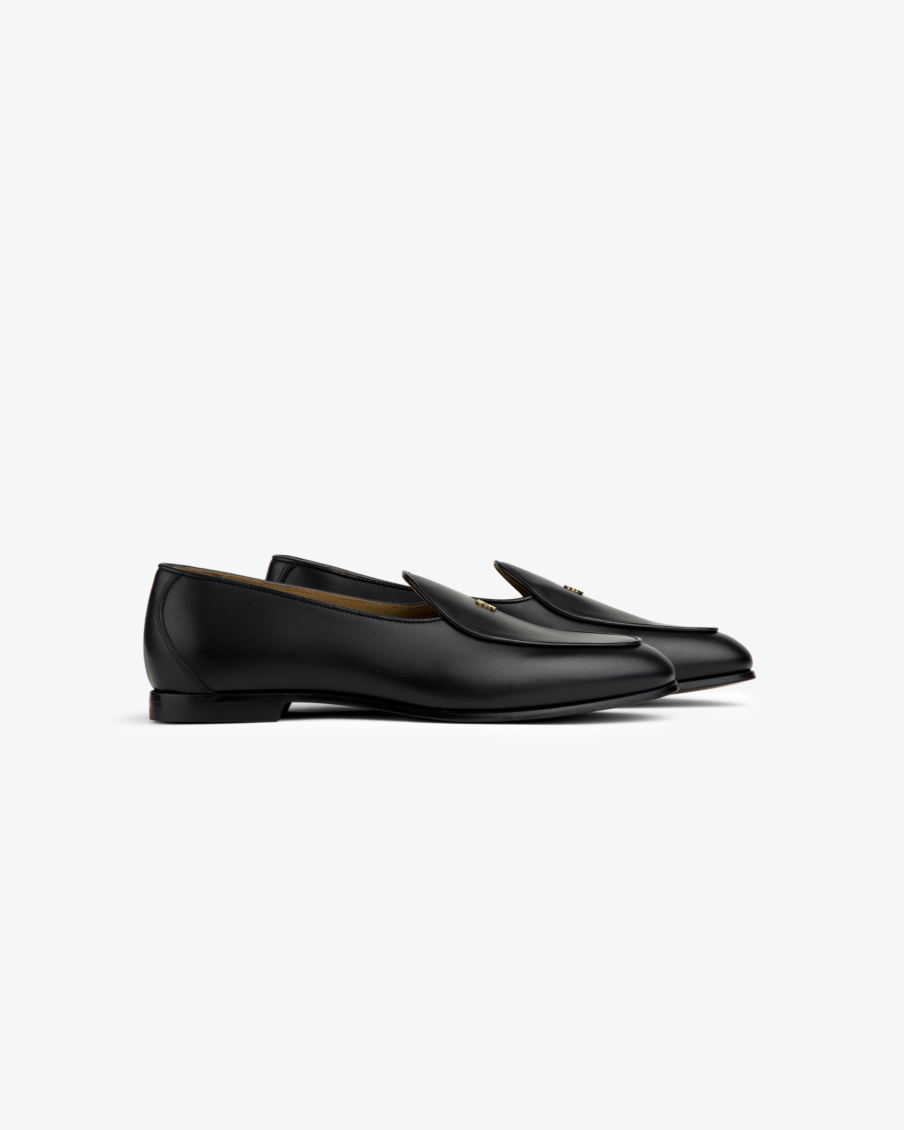 aim-leon-dore-crest-sal-ni-loafer-schwarz-glattleder image 4