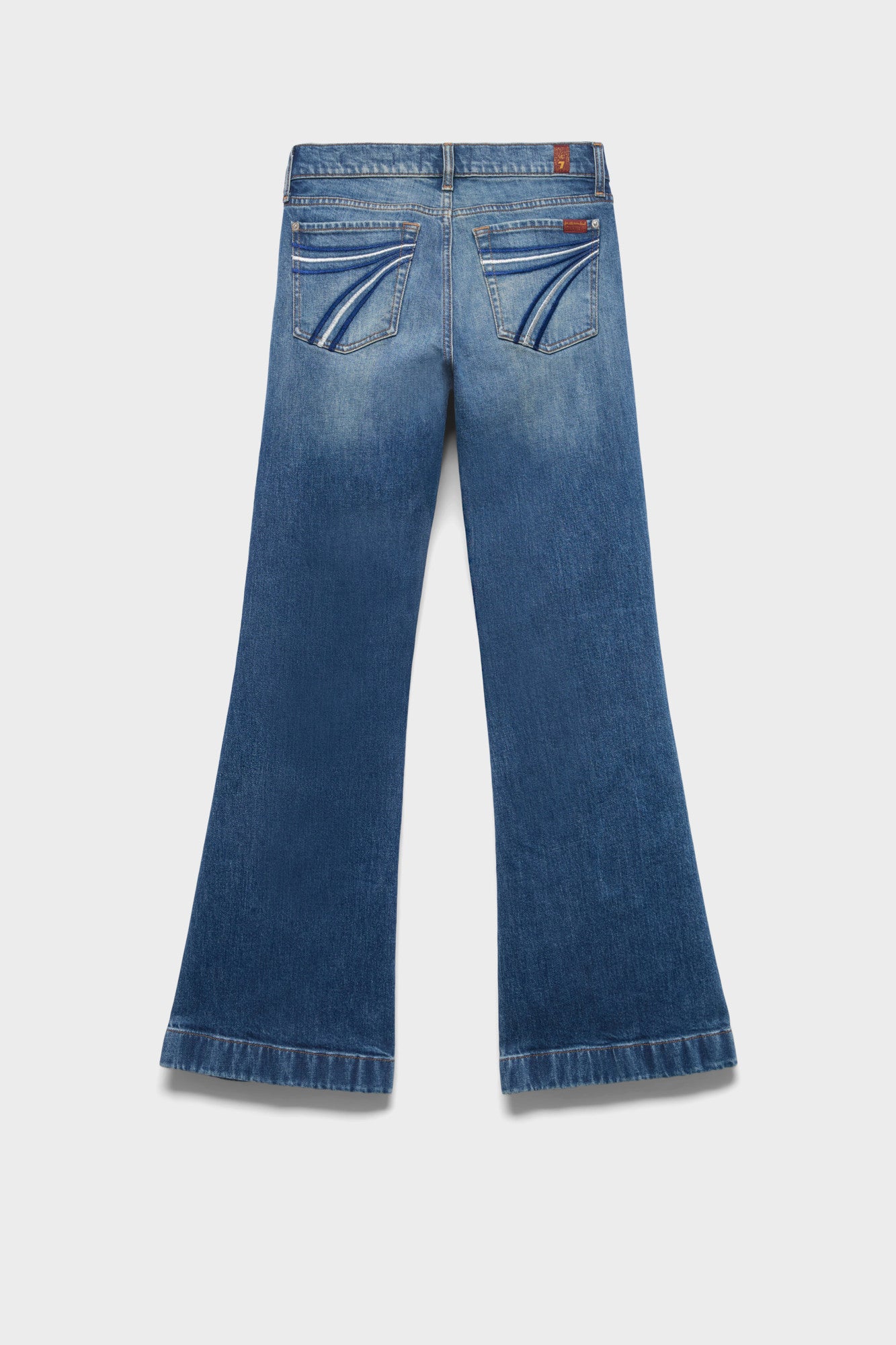 7-for-all-mankind-tailorless-dojo-jeans-denim-bluefern-flare-damen image 1