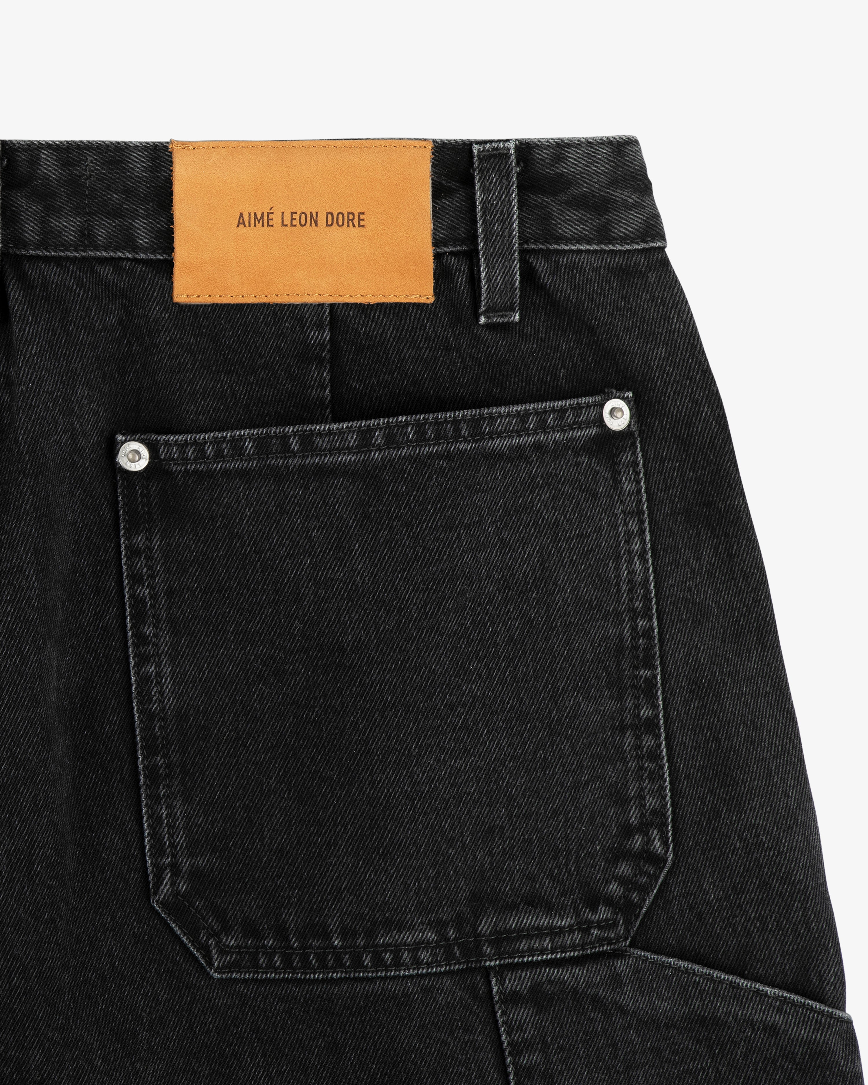 aim-leon-dore-denim-carpenter-pant-schwarz-handwerker-jeans image 7
