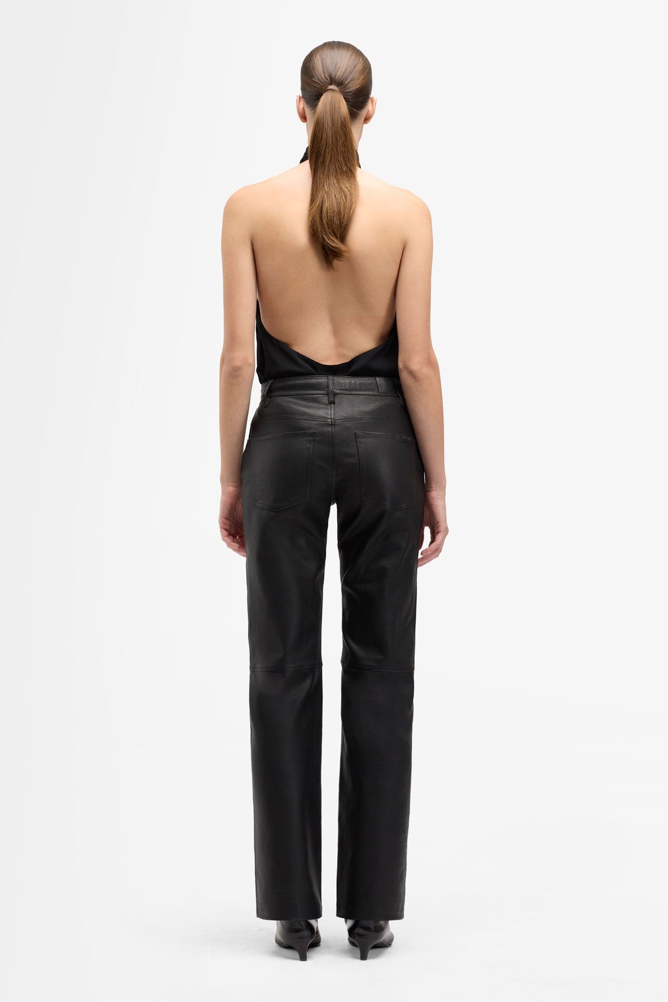 7-for-all-mankind-calie-straight-lederhose-leather-black-damen image 5