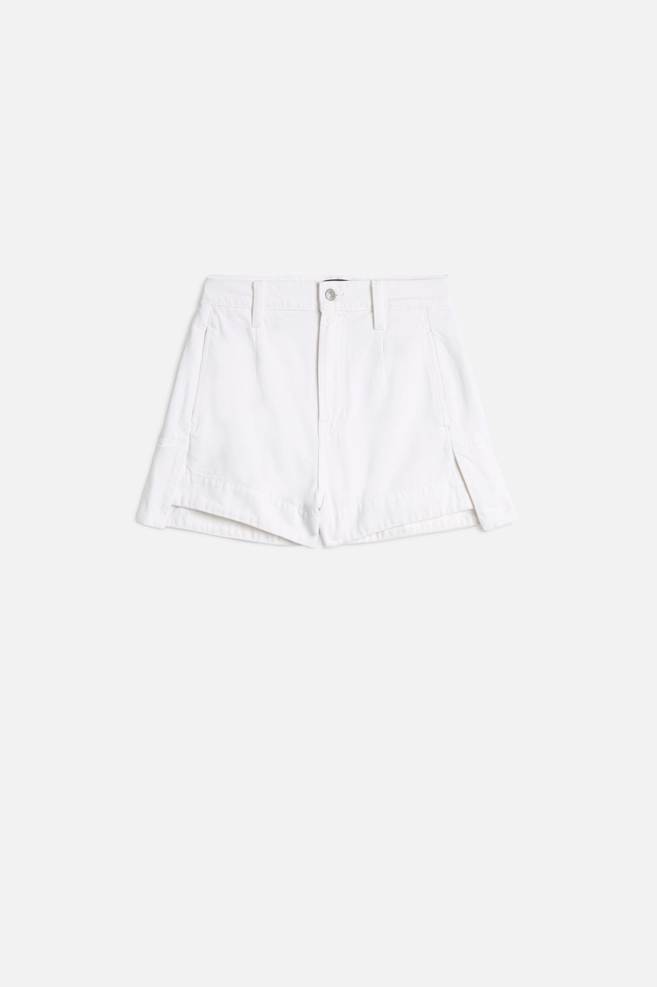 7-for-all-mankind-denim-tailored-short-damen-shorts-in-brilliant-white image 1
