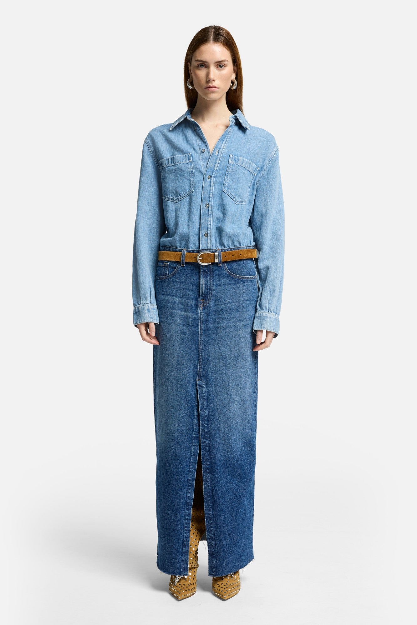 7-for-all-mankind-maxi-dress-denimkleid-in-ipanema image 2
