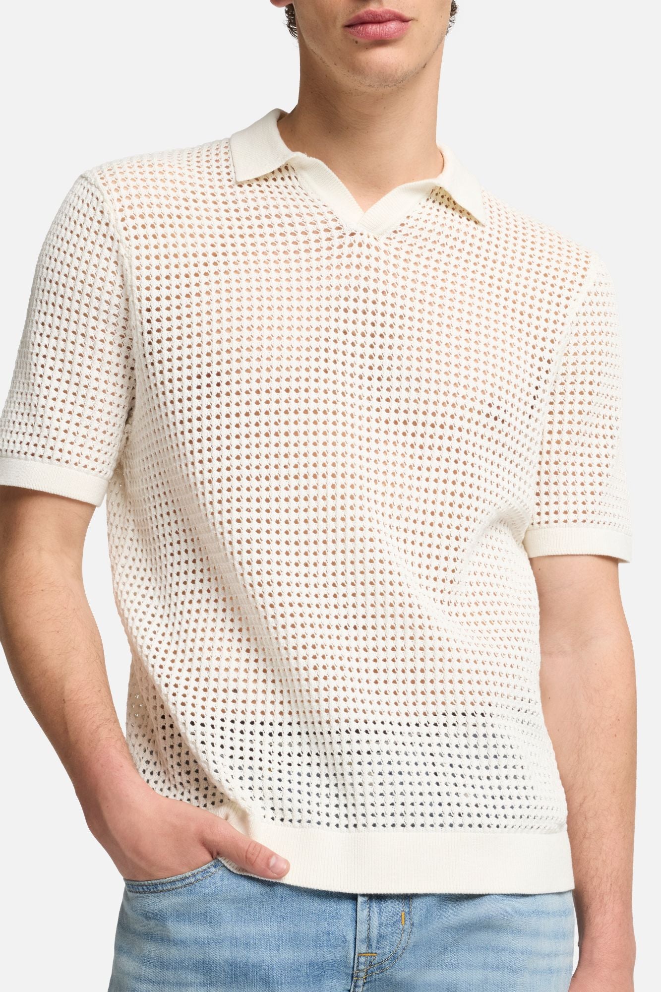 7-for-all-mankind-short-sleeve-crochet-polo-herren-white image 4