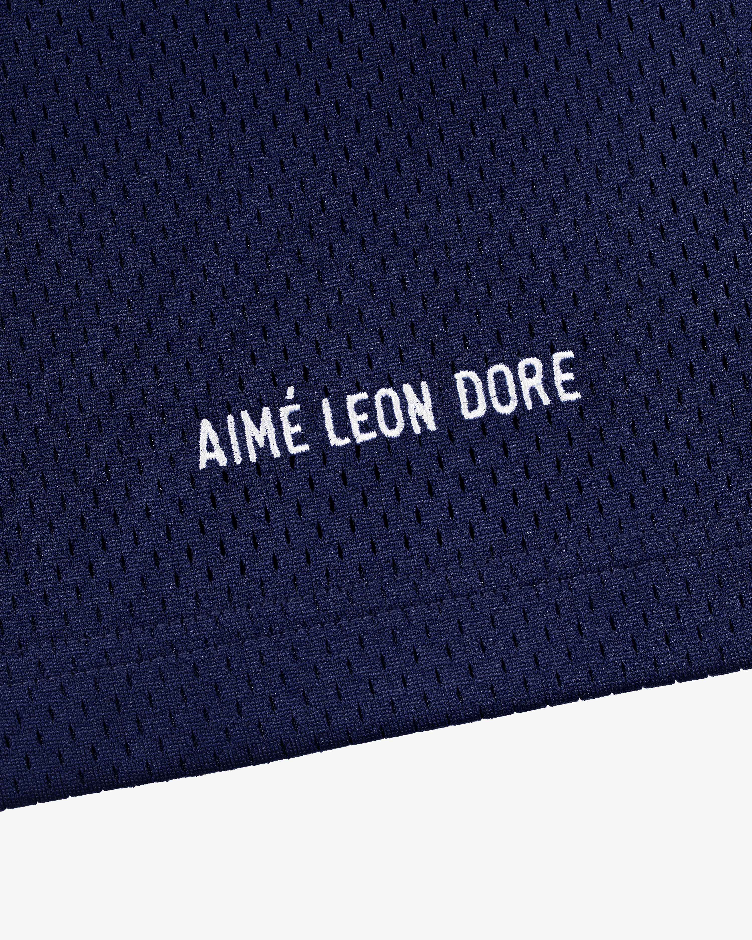 aim-leon-dore-logo-gym-short-navy-mesh image 4